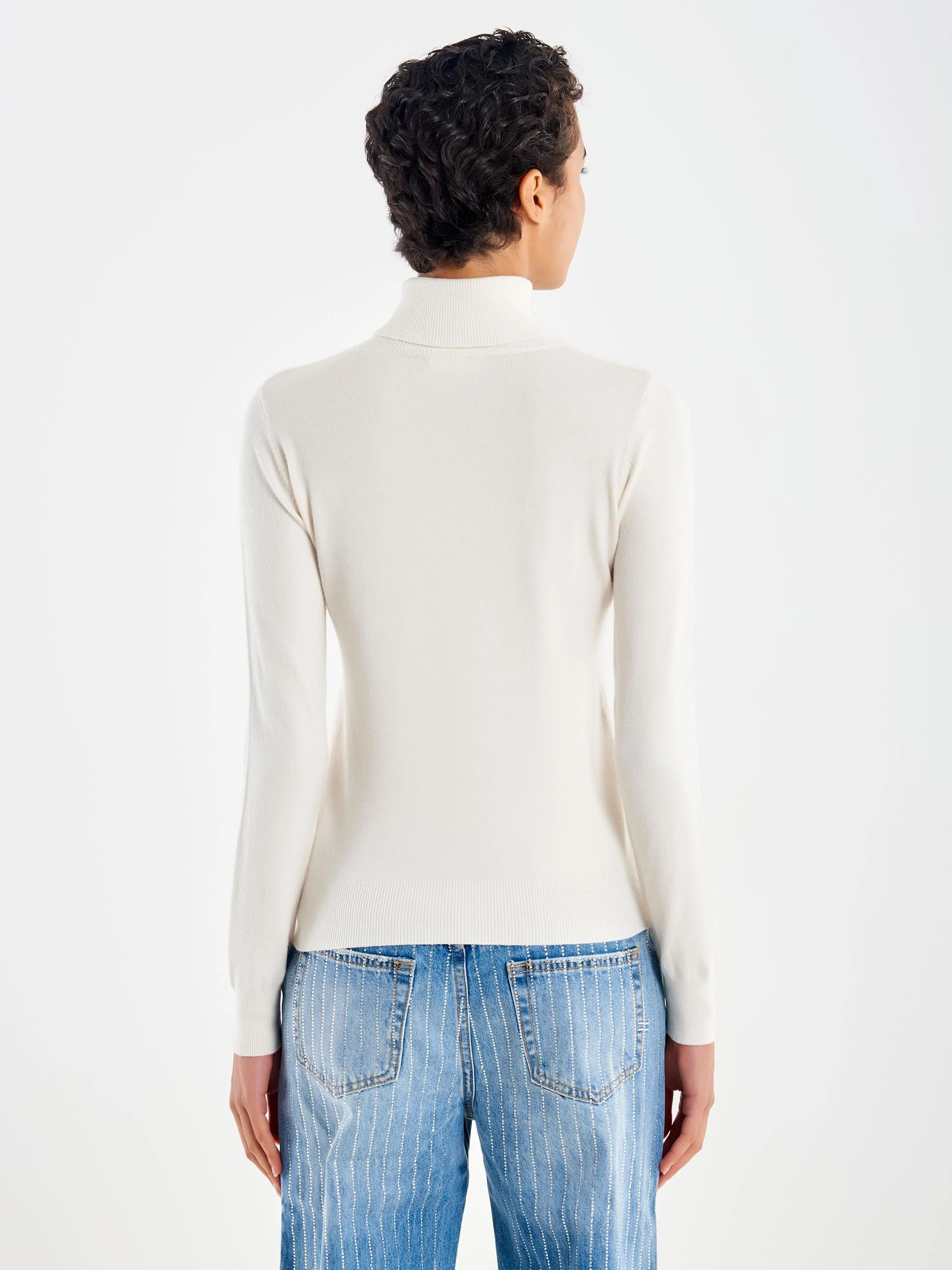 VICOLO-Dolcevita Slim Fit Bianco 44008F BIANCO VICOLO 