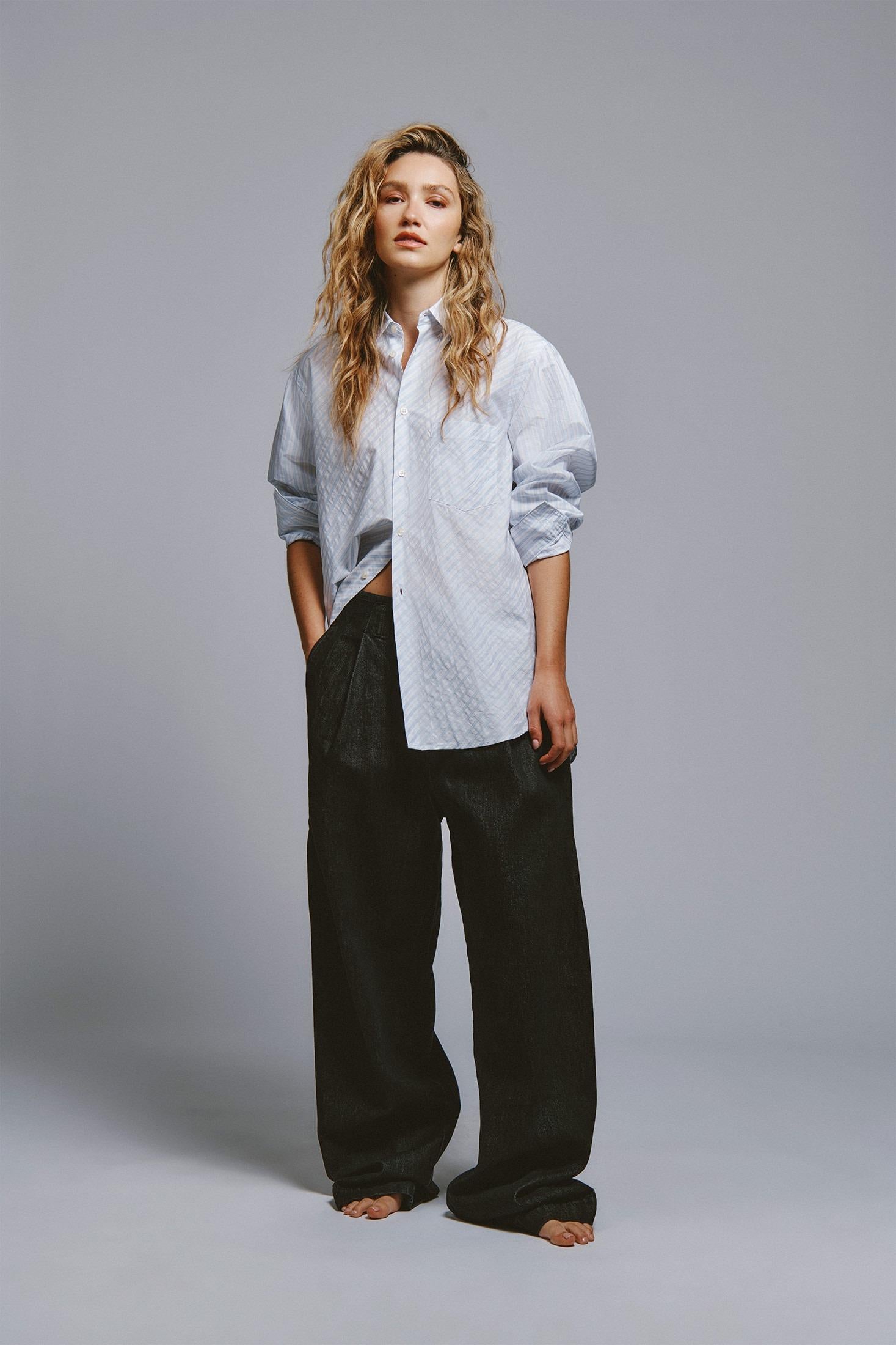 EVA X ROY ROGER'S -CAMICIA GARÇON A RIGHE RND90352T8180124 C0121 ROY ROGER'S 