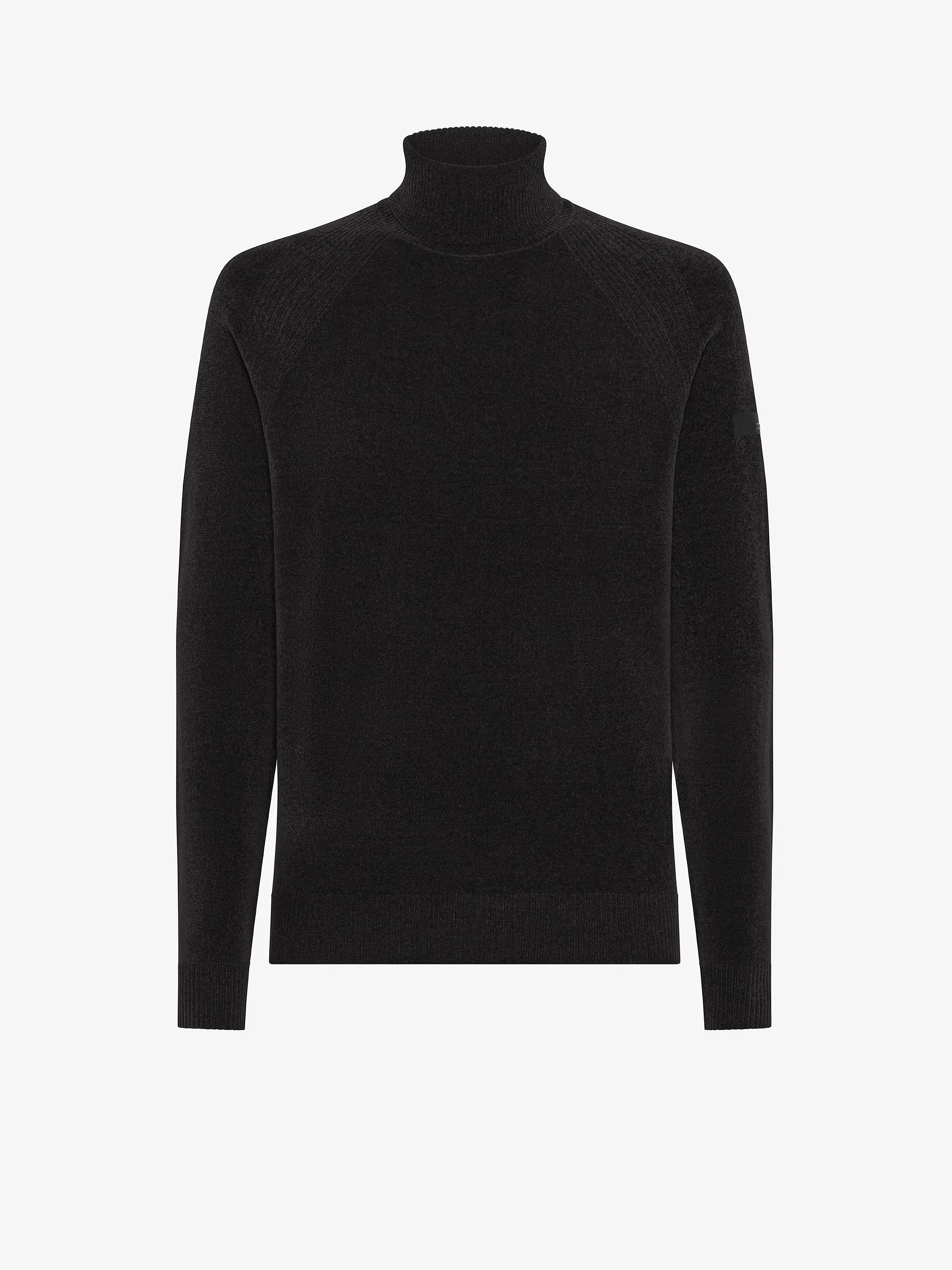 RRD Velvet Turtleneck Knit Black W25133 10 RRD 