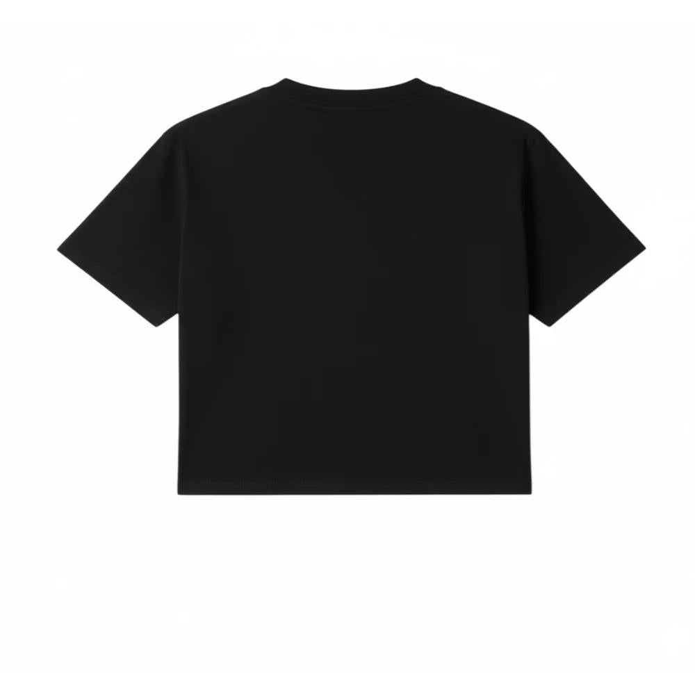 Hinnominate T-shirt Cropped Nera Con Logo Per Bambina 3646MY00326N 3646MY00326 BLACK HINNOMINATE 