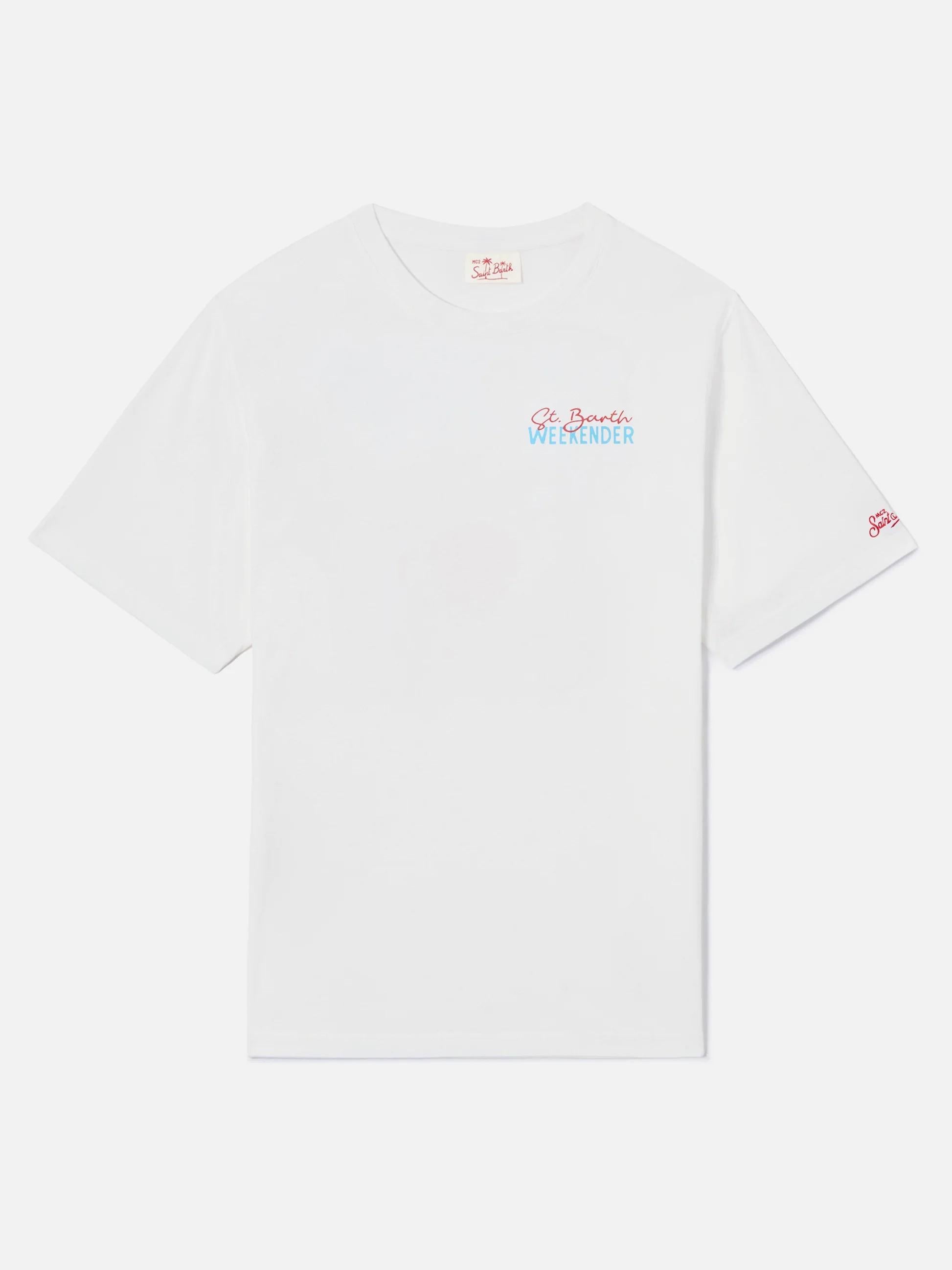 T-shirt Delmar con stampa St. Barth Weekender e maxi grafica sul retro DLR0001 04314L MC2 SAINT BARTH 
