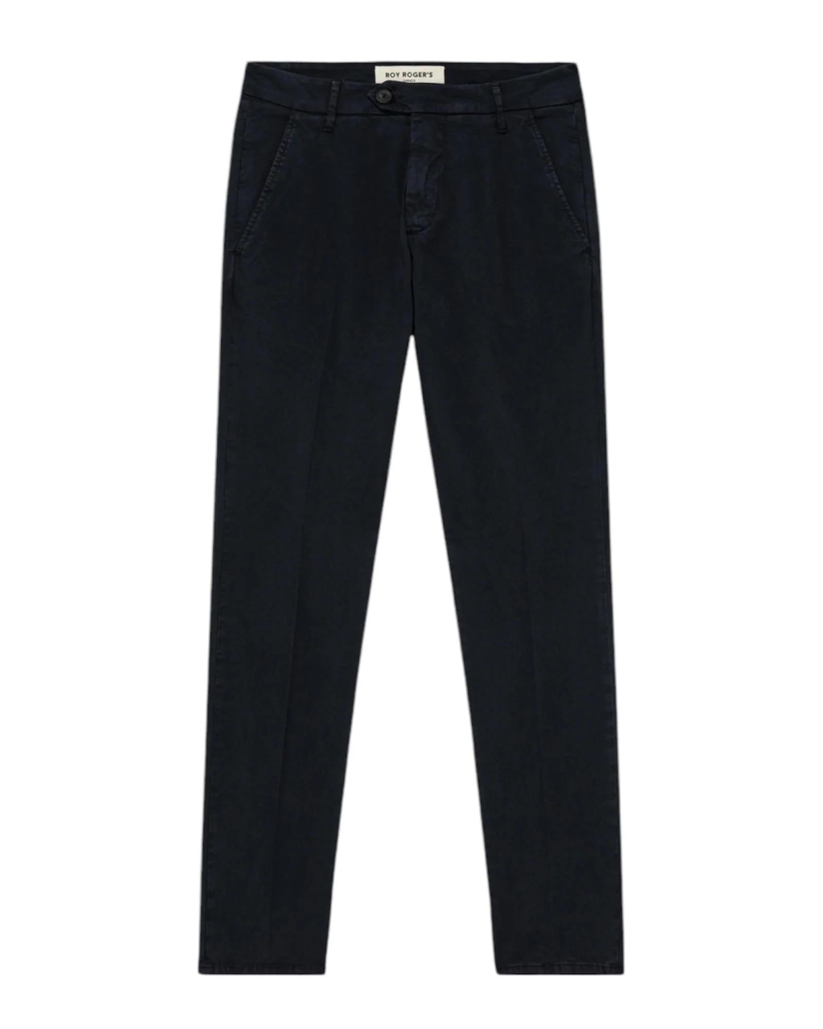 Pantalone new rolf drill  light elast. crowblue navy RRU013P0370127 C0048 ROY ROGER'S 