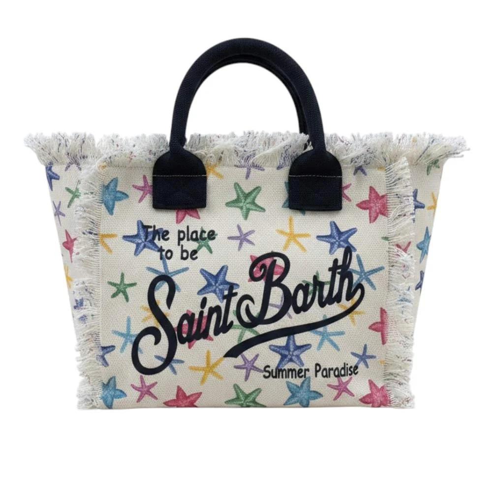 Mc2 Saint Barth Borsa Colette In Canvas Con Stelle Marine Multicolor COL0001/00578L COL0001 00578L MC2 SAINT BARTH 