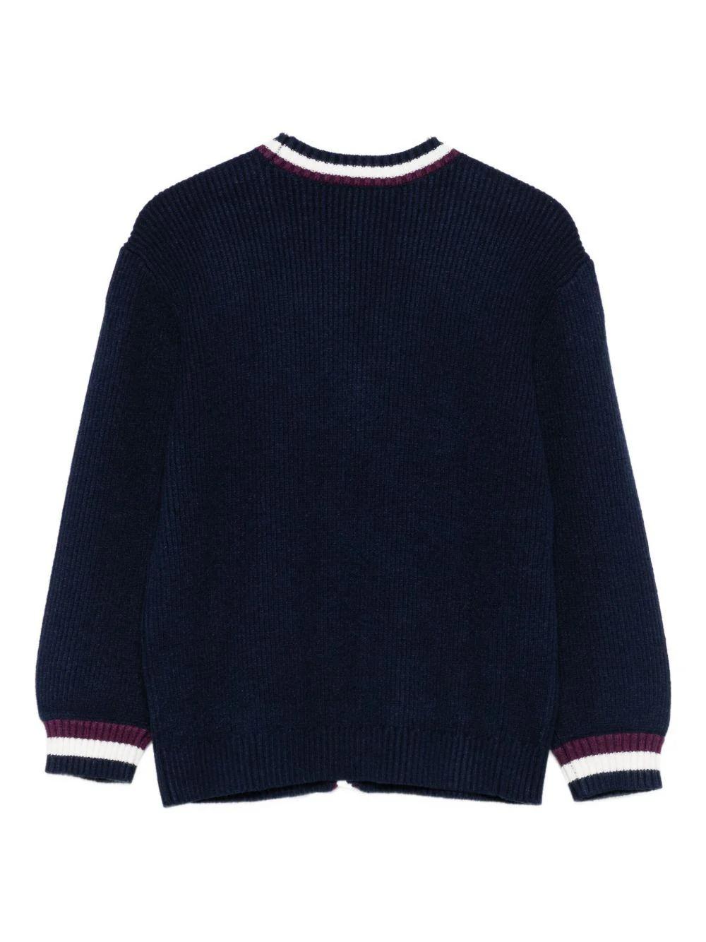 Twinset Cardigan con bande bicolor blue 252GJ3033 11956 TWINSET 