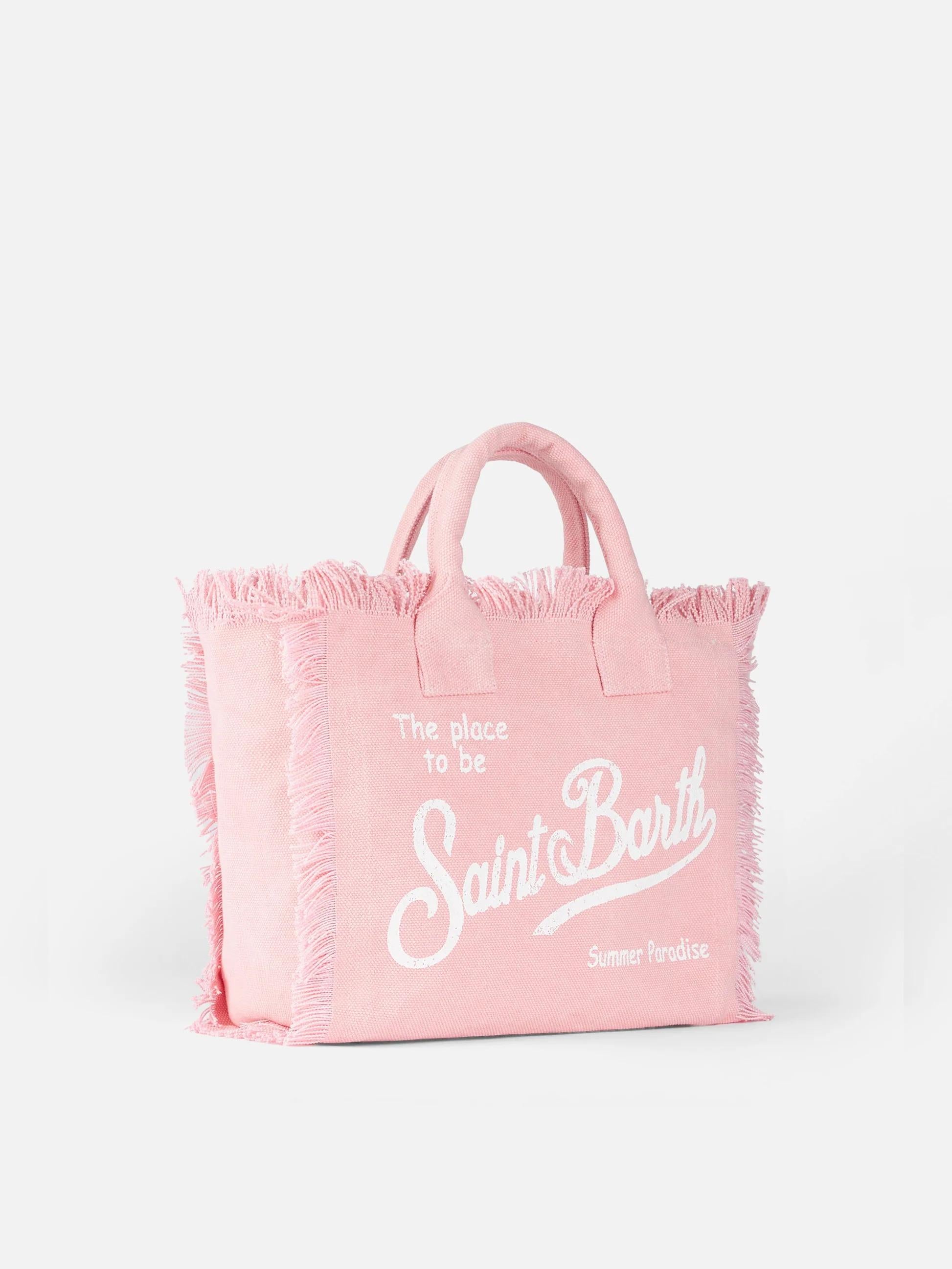 Borsa Colette in canvas di cotone rosa COL0001 00135L MC2 SAINT BARTH 