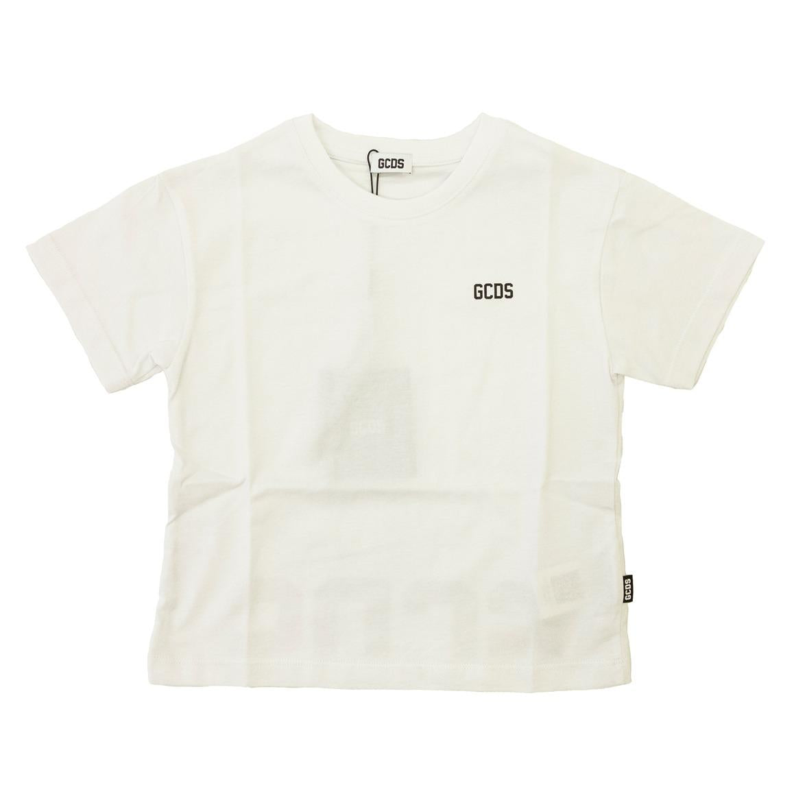 Gcds tshirt bianca bambino maxi logo sul retro Z0UJQC587J105* 100B GCDS 