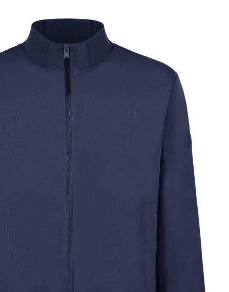 FELPA CON ZIP COLLO IN PIEDI SAKU PF722 NAVY BLUE SAKU-PF722 790 PEOPLE OF SHIBUYA 