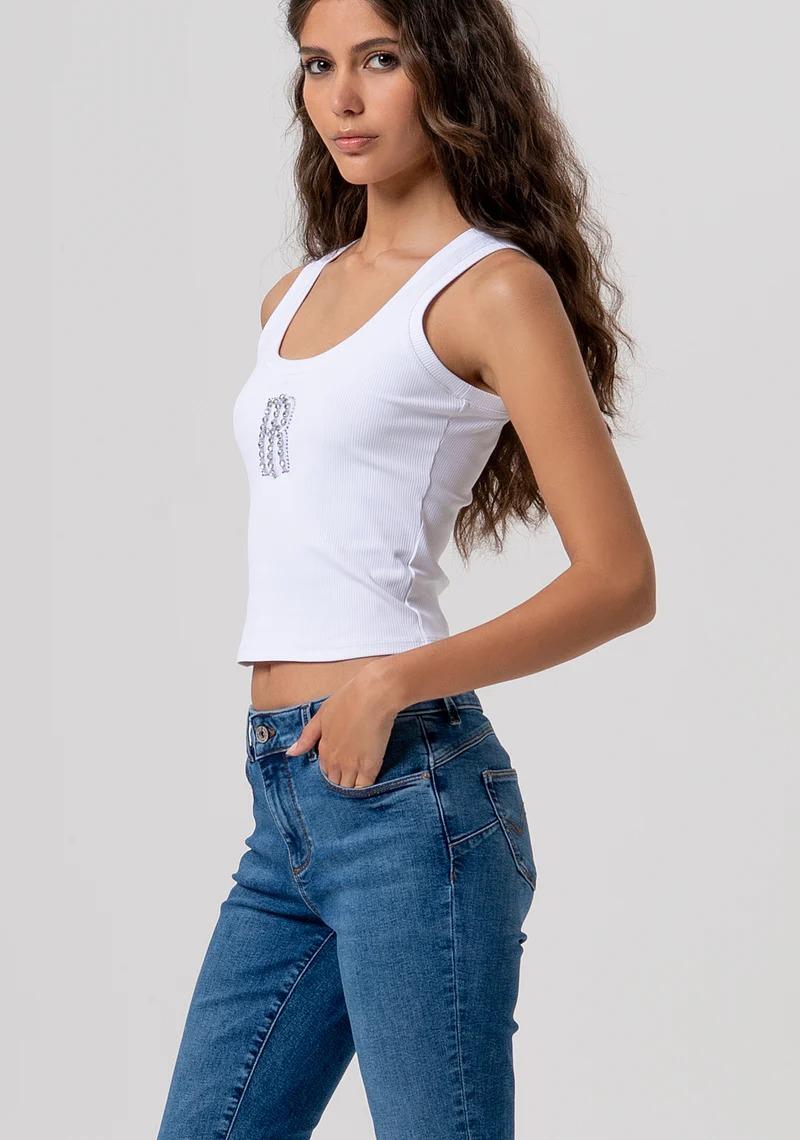 Fracomina eans bootcut effetto push up in denim con lavaggio medio FP26SV8020D46002 349 FRACOMINA 