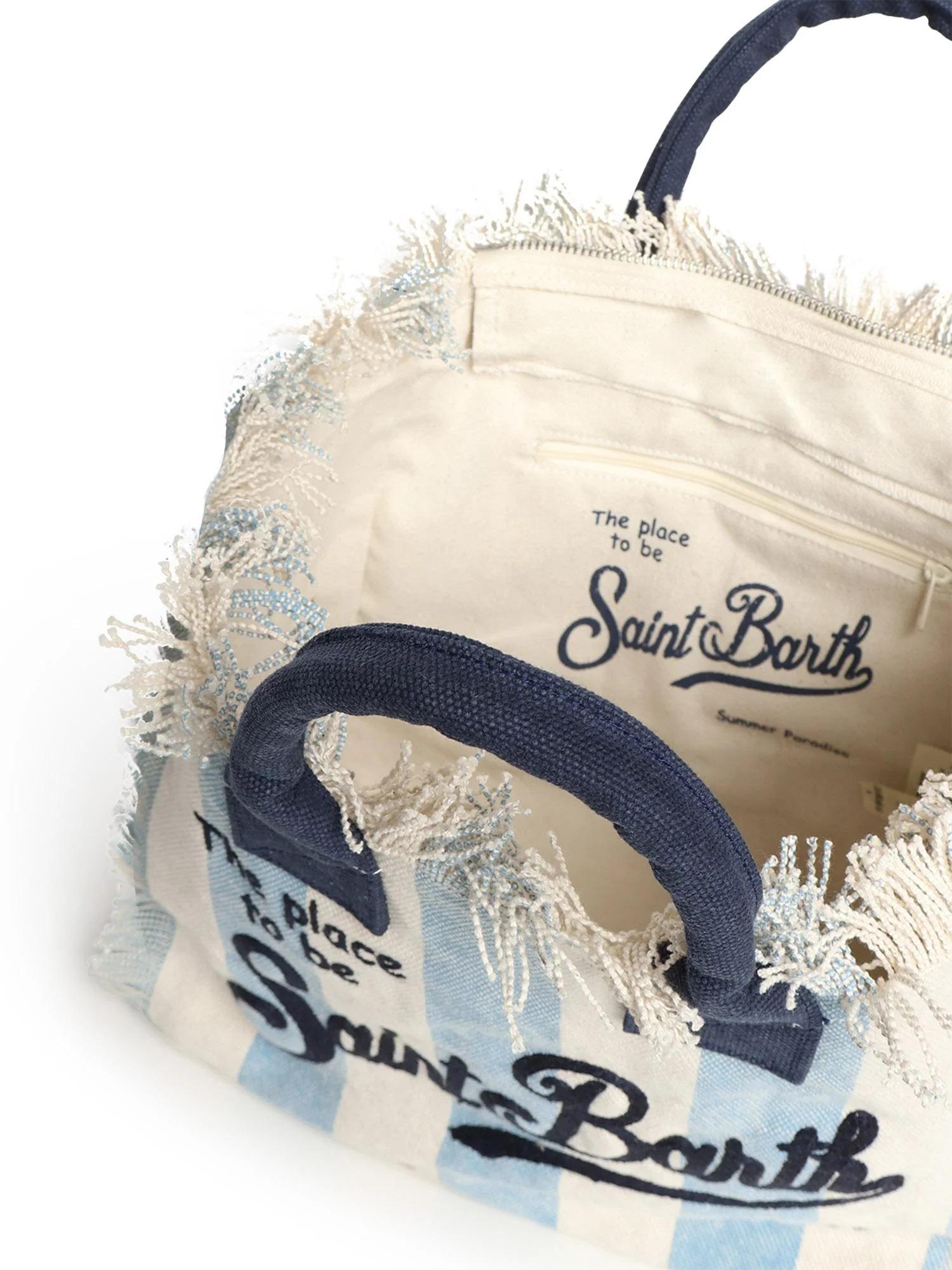 MC2 SAINT BARTH<BR/>Borsa Colette in canvas a righe COL000102629L COL0001 02629L MC2 SAINT BARTH 