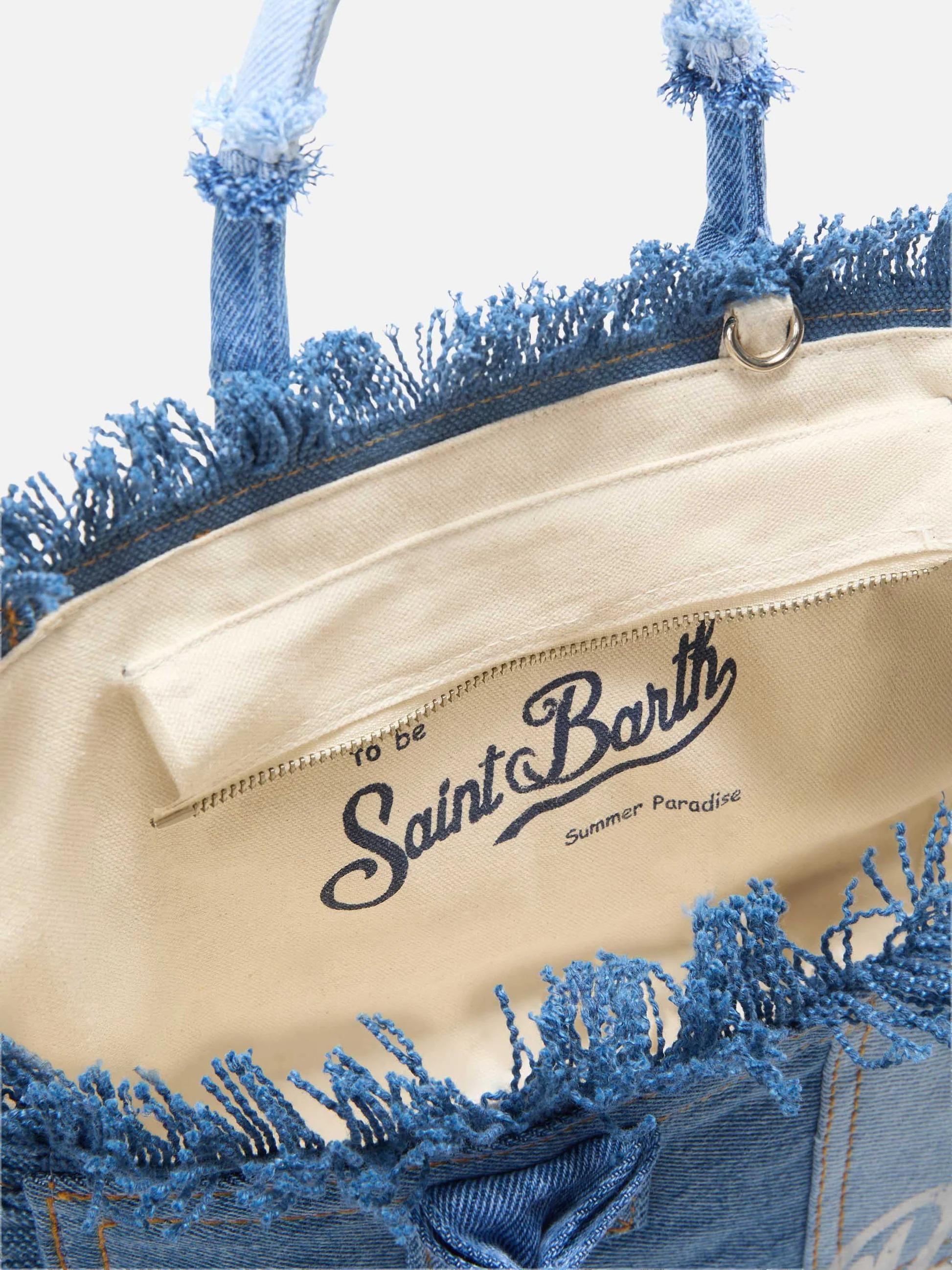 Borsa Colette in denim patchwork COL0001 00402L MC2 SAINT BARTH 