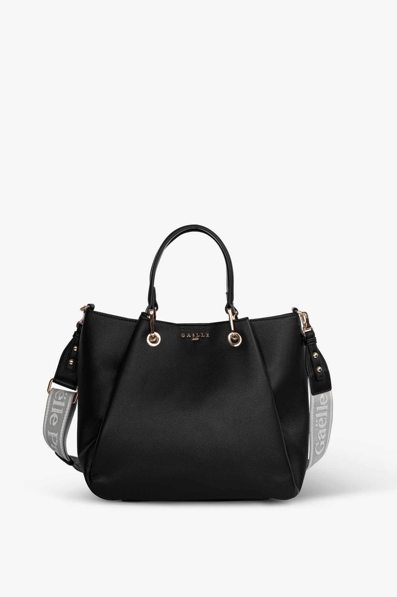 Maxi Hand Bag Con Tracolla Jacquard  Nero - Gaëlle Paris GAACW03133-MTFI0007 NE01 GAELLE 