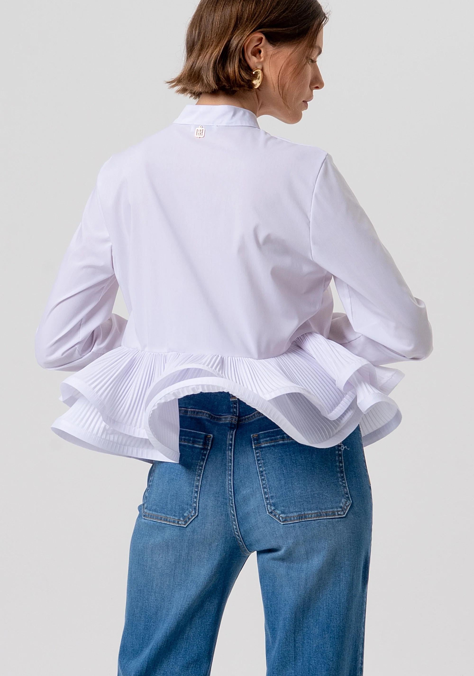 Camicia regular in popeline white FR26ST6038W697F9 278 FRACOMINA 