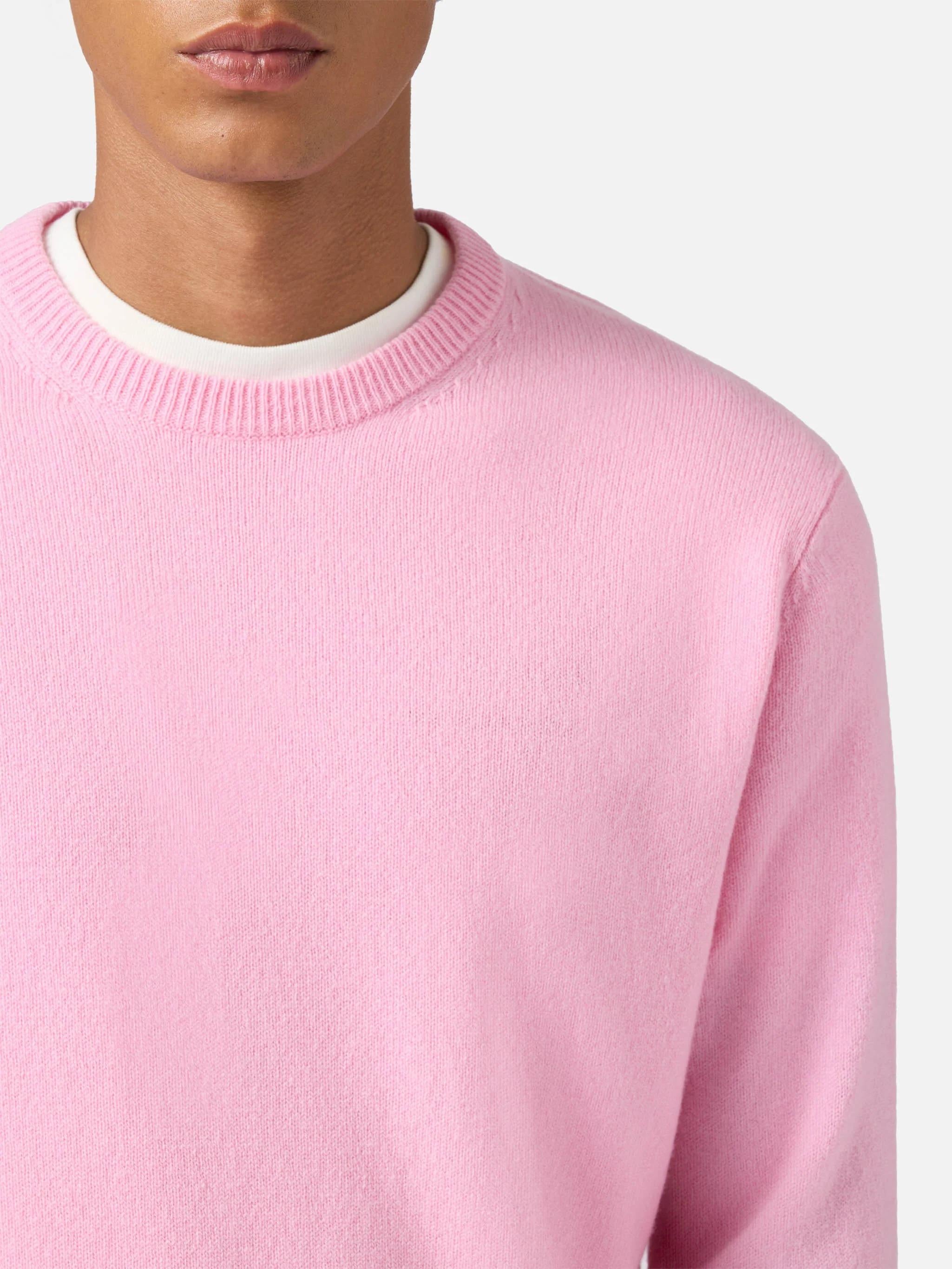 Maglione Regent in lambswool rosa REGE011 00101I MC2 SAINT BARTH 