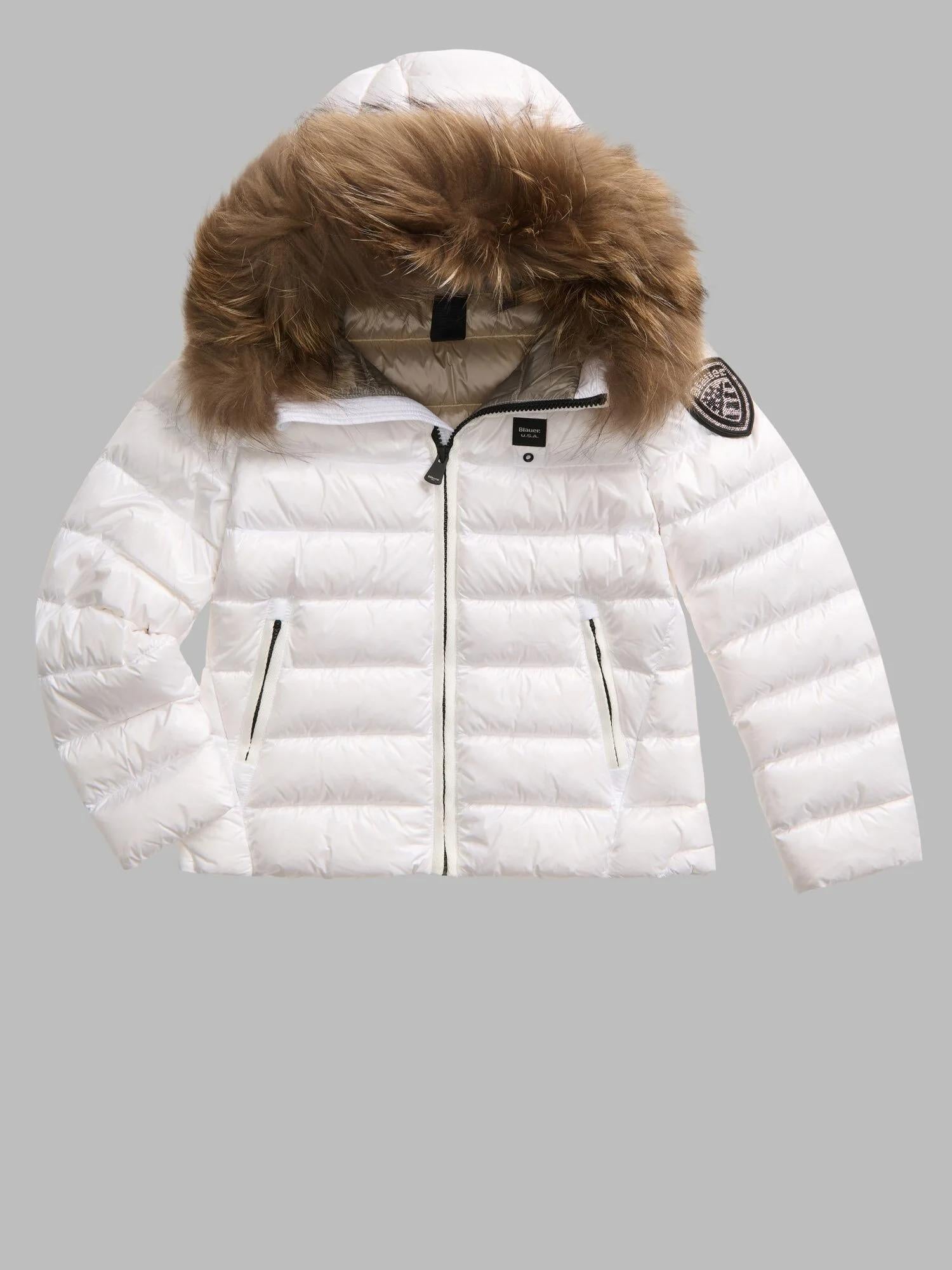 BLAUER PIUMINO A RIGHE ARCADIA JUNIOR BIANCO 25WBLGC03380-007285 100GG BLAUER 