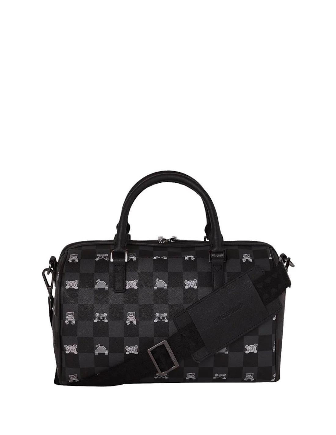 SPRAYGROUND UNISEX GRAY PEEKING CHARACTER CHECK MINI 910B8911NSZ V.UNICA SPRAYGROUND 
