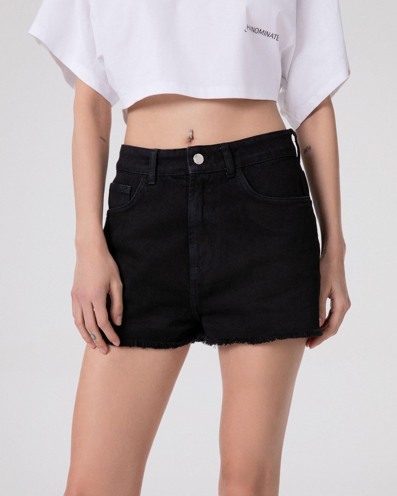 Bull Denim Shorts  Black HINNOMINATE HMABW02695-MTFI0002 NE01 HINNOMINATE 