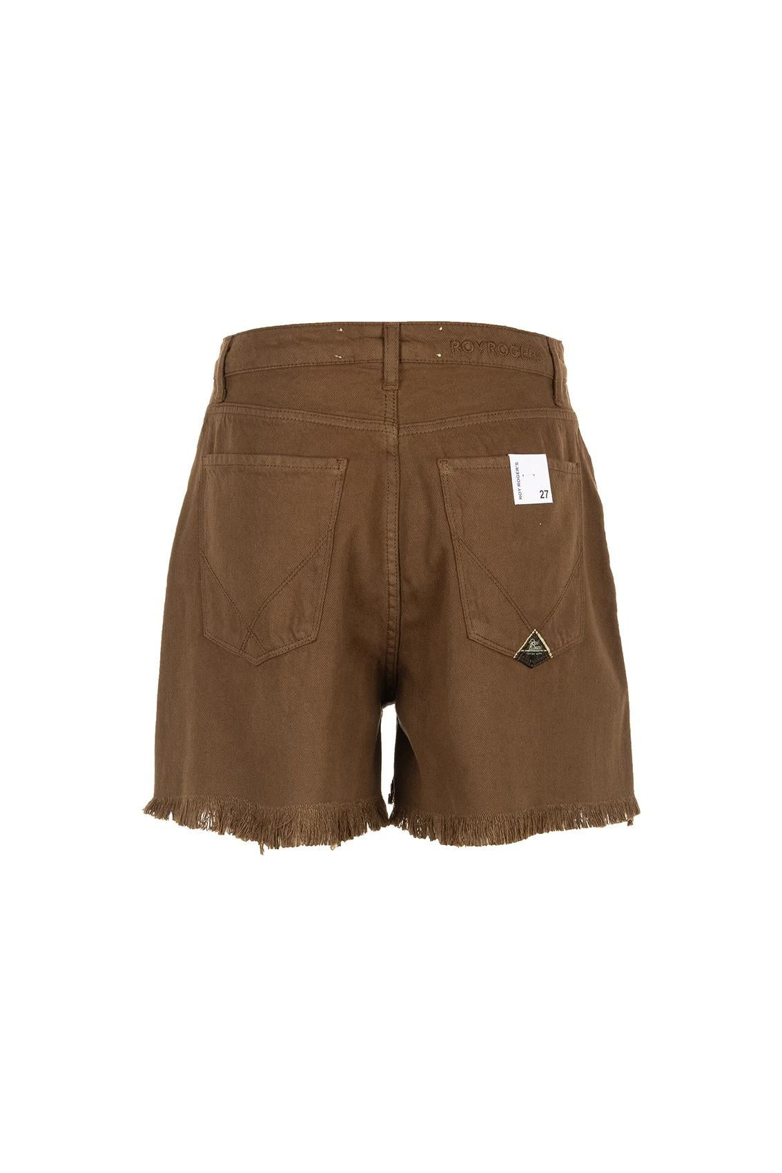 Short Roy Roger's girlfriend light bull tencel old reverse brown RND107P4352716 C0241 ROY ROGER'S 