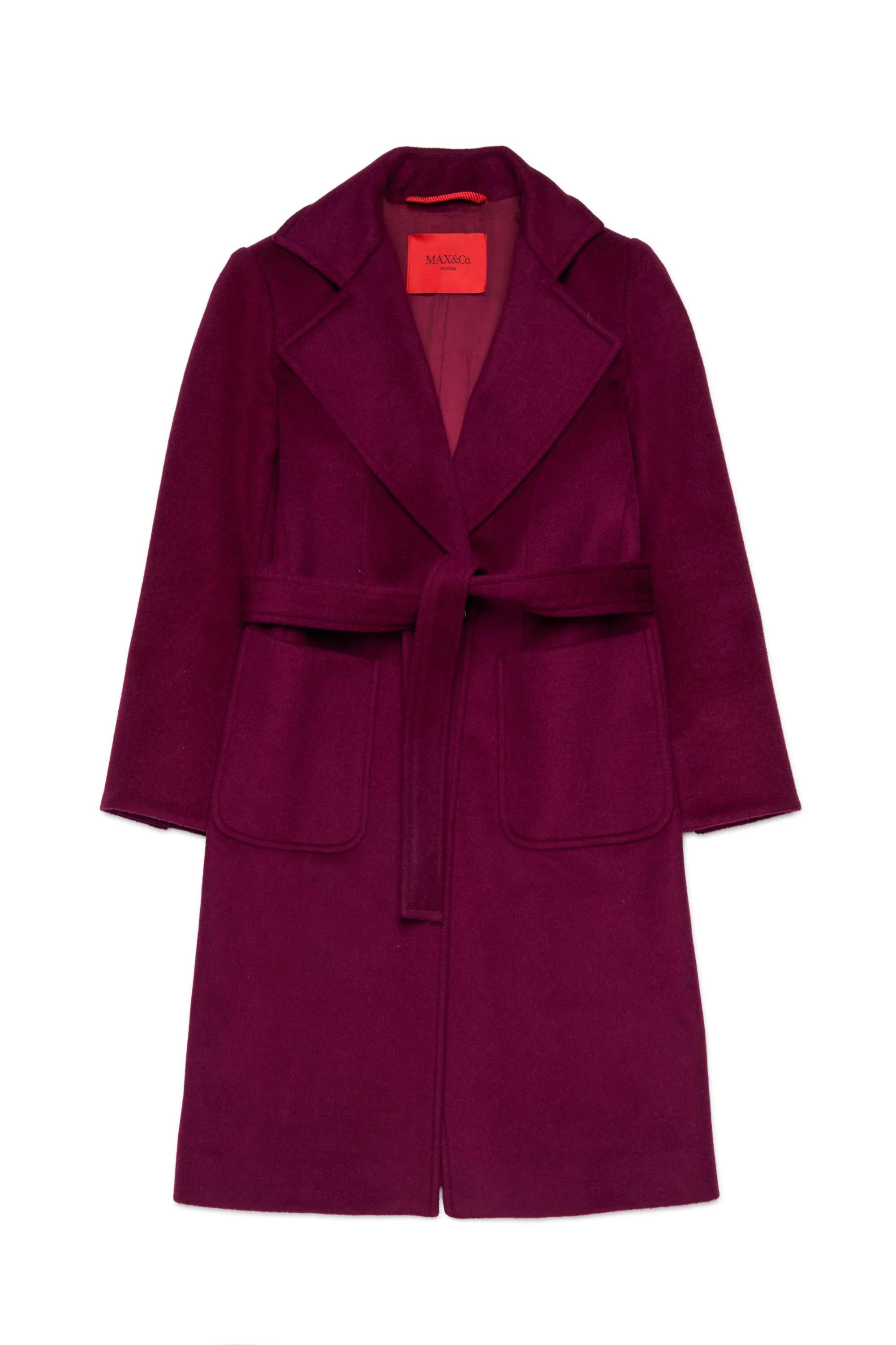 MAX&Co.<BR/>Cappotto di lana Runaway Bordeaux MX0001-MX052 MX403 MAX&CO KID 