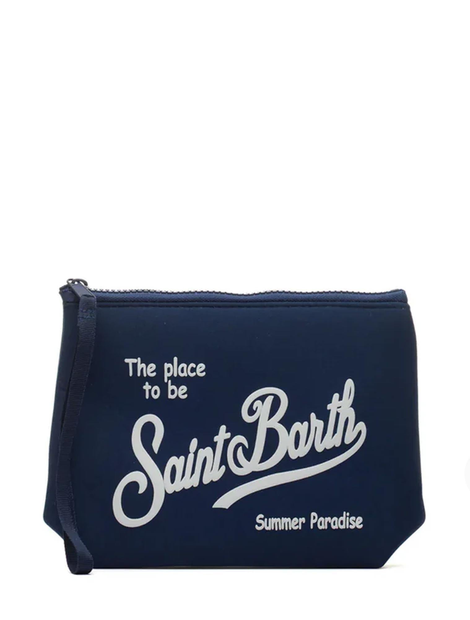 Saint Barth<BR/>Pochette Aline Blu ALIN001 0009L MC2 SAINT BARTH 