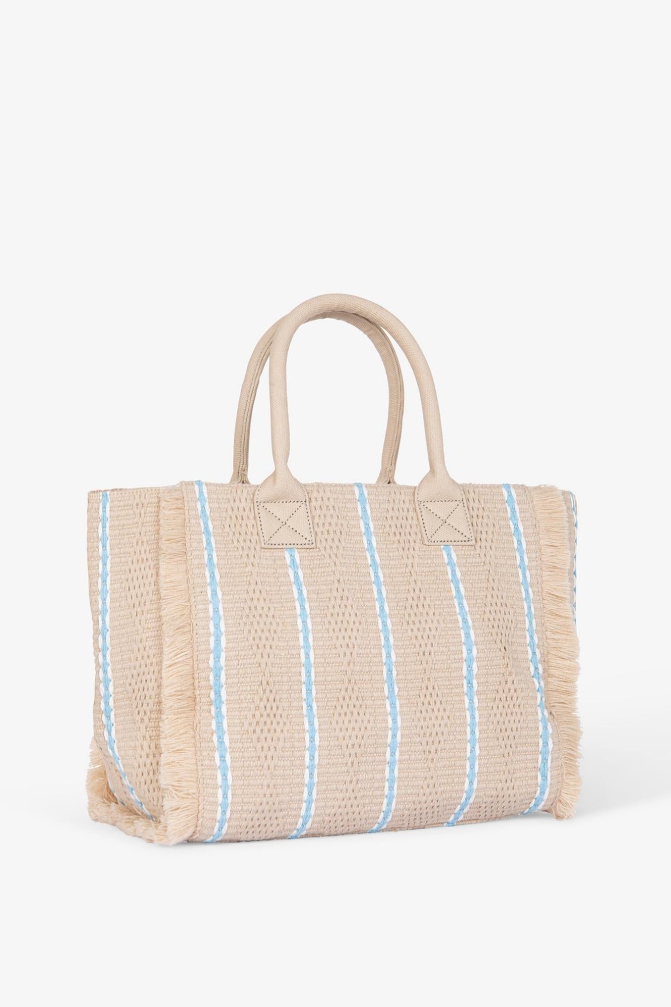 Maxi Shopper Ricamo Firma Rosa  Beige - Gaëlle Paris GAACW03186-BFL0001 BE00 GAELLE 