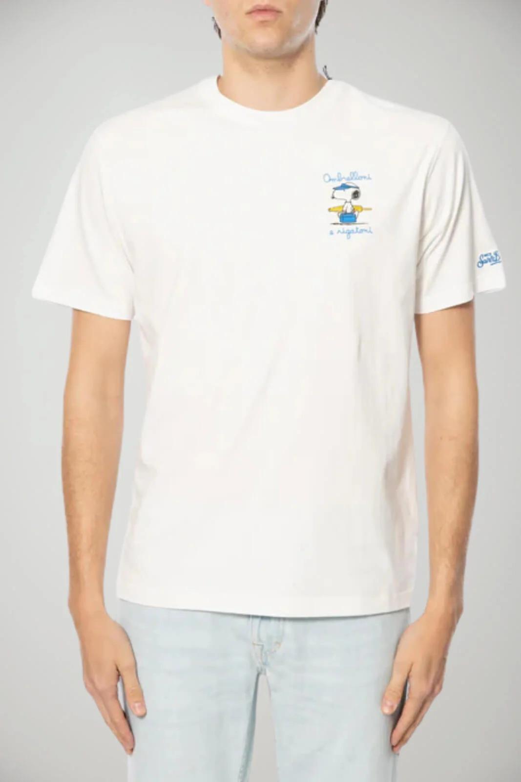 MC2 Saint Barth T-Shirt Uomo Portofino Snoopy Rigatoni POT0001 00754L MC2 SAINT BARTH 