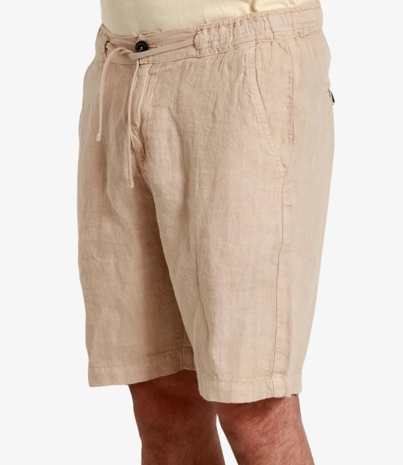 Bermuda portofino heavy linen dyed Sand RRU90302P4230569 C0105 ROY ROGER'S 