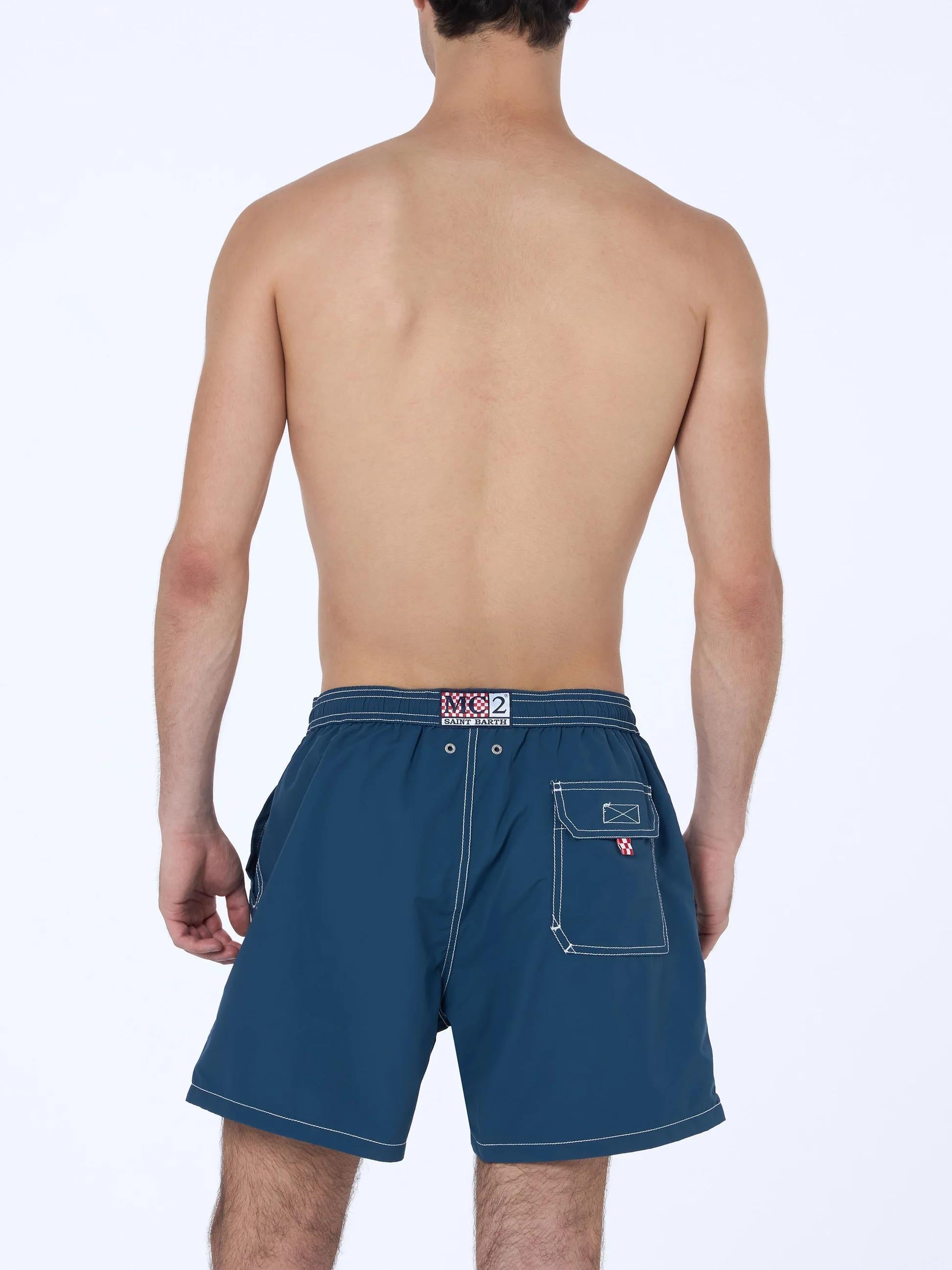 Costume classico leggero Patmos Marine blue PATM001 00248L MC2 SAINT BARTH 