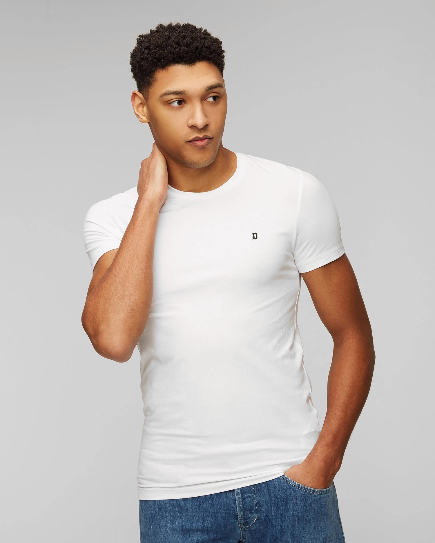 T-shirt bianca da uomo Dondup Bianca US221-JS0125U-ZL4 000 DONDUP 