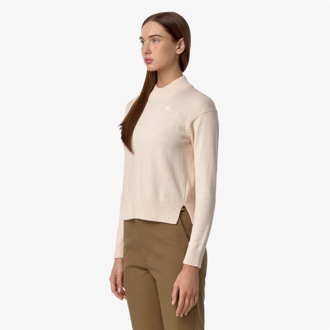 AGATA COTTON CASHMERE<BR/>PINK DIRTY MELANGE K81341W KA0 K-WAY 