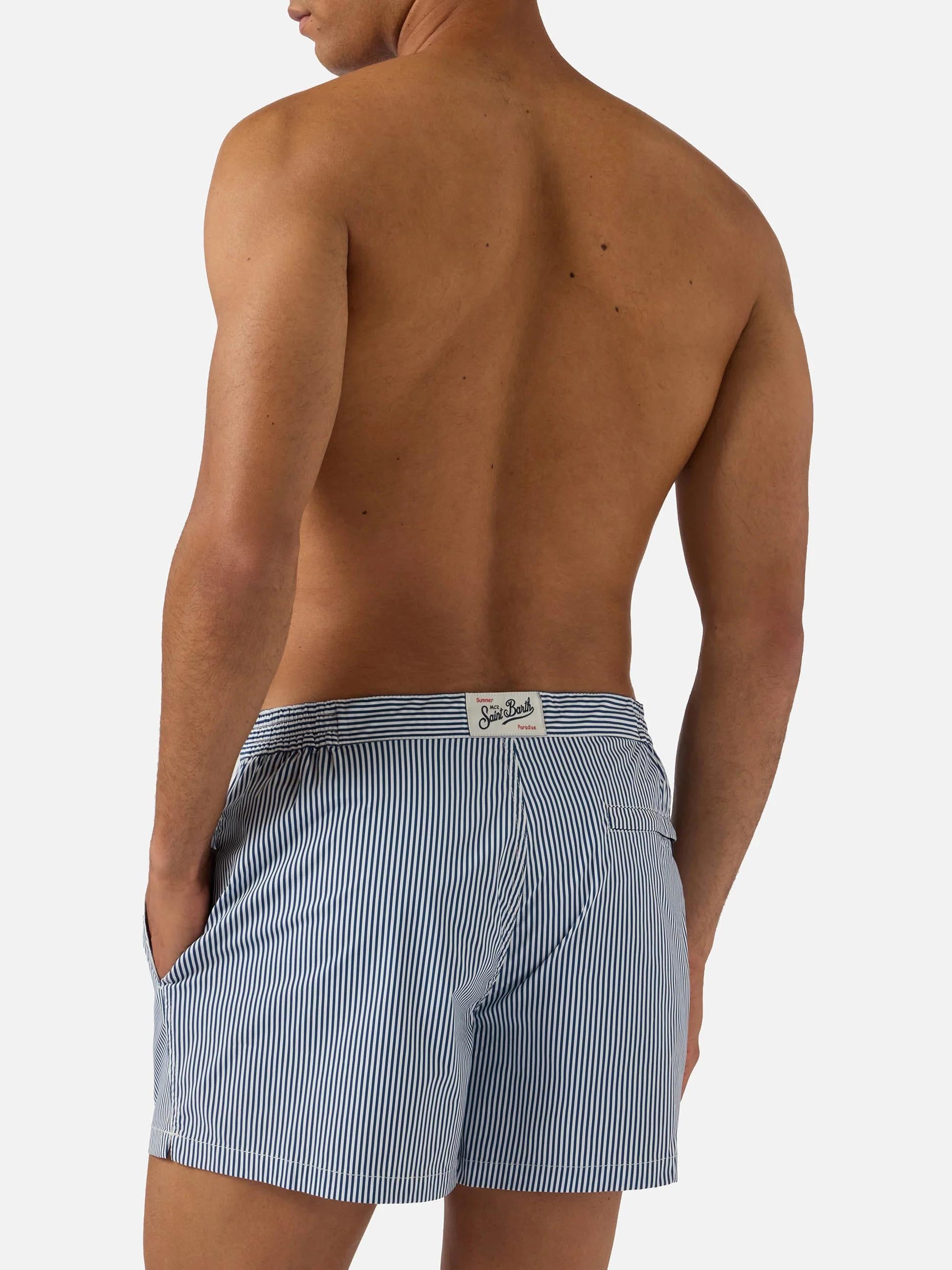 Harrys swim shorts righe blu e bianco HAR0001 04134L MC2 SAINT BARTH 
