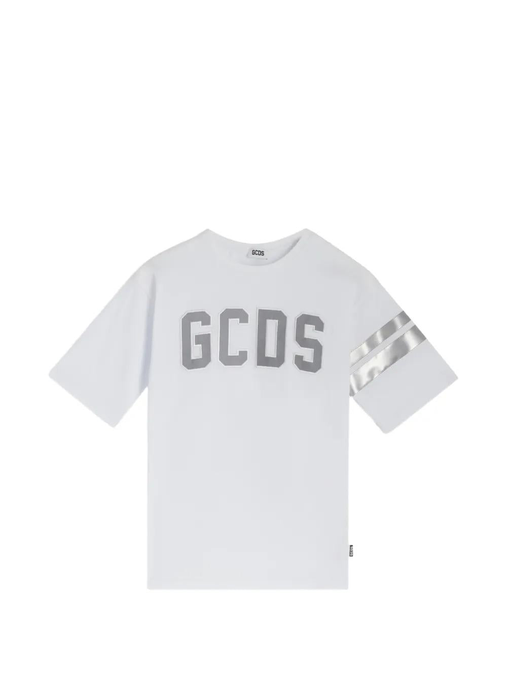 GCDS T-shirt logo regular reflective ss WHITE C1UJQC703J105* 100B GCDS 