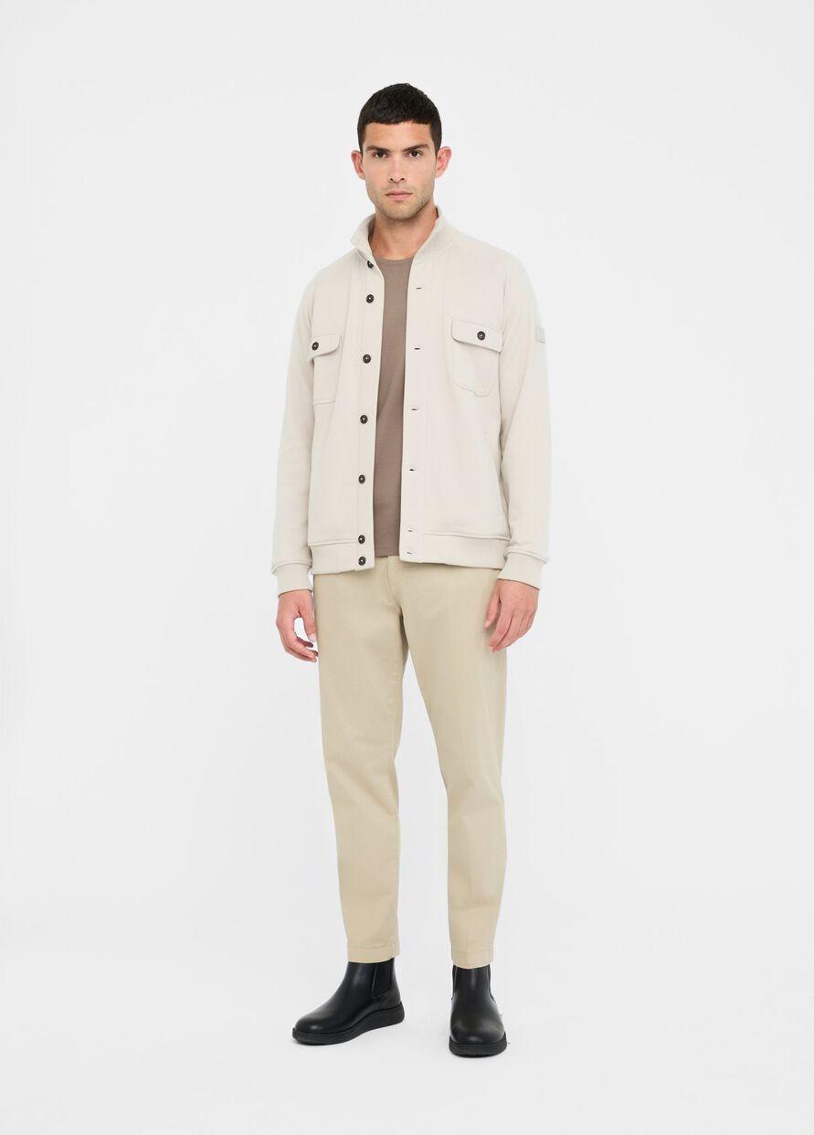 Liu-jo Cardigan in felpa di cotone nebbia QF5160F0328 50000 LIU-JO 