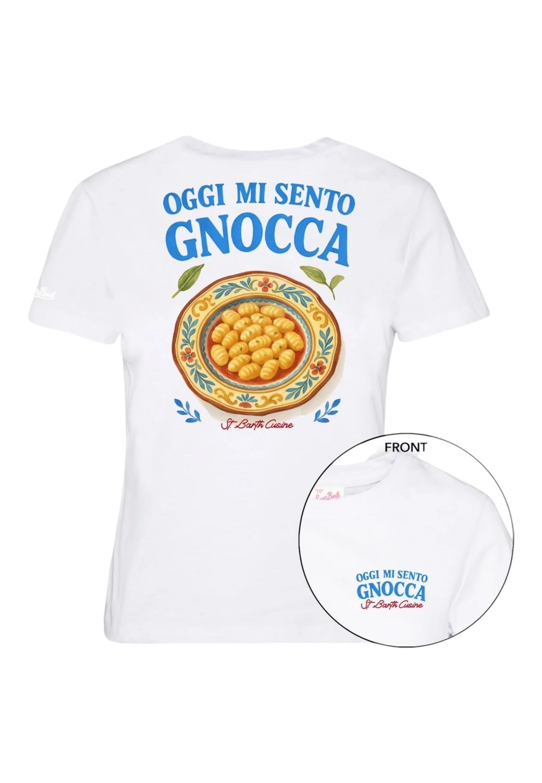 T-Shirt Manica Corta Donna Mc2 Saint Barth Sento Gnocca EMI0001 08773L MC2 SAINT BARTH 