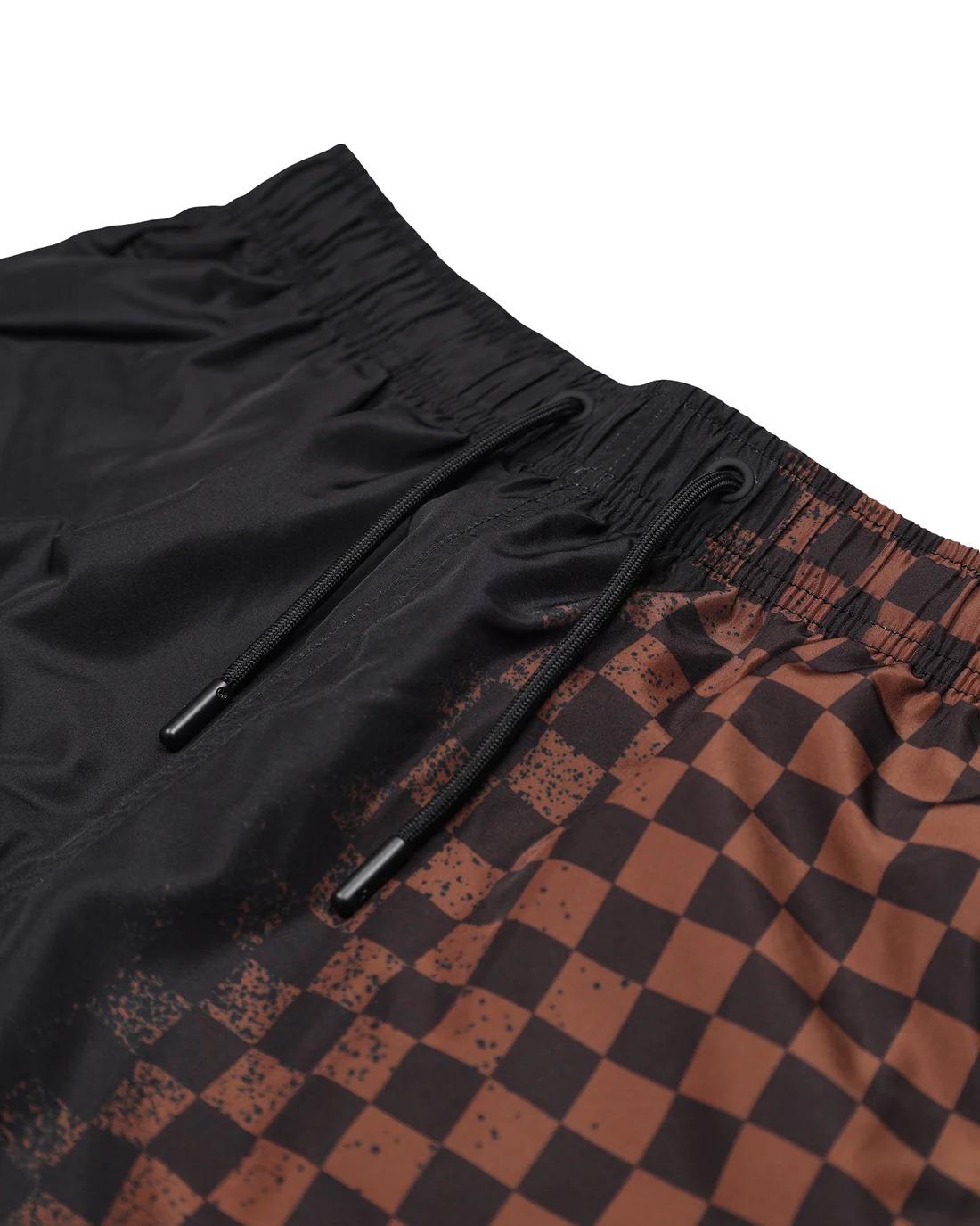 SPRAY SHARK IN PARIS BROWN SWIM TRUNKS BLK SPY1469 BLACK SPRAYGROUND 