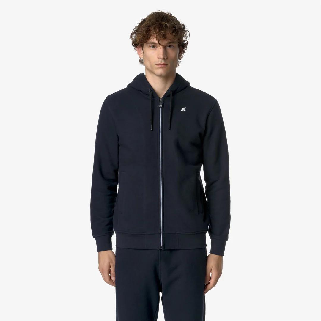ANTHONY HEAVY FLEECE<BR/>BLUE DEPTH K8133IW K89 K-WAY 