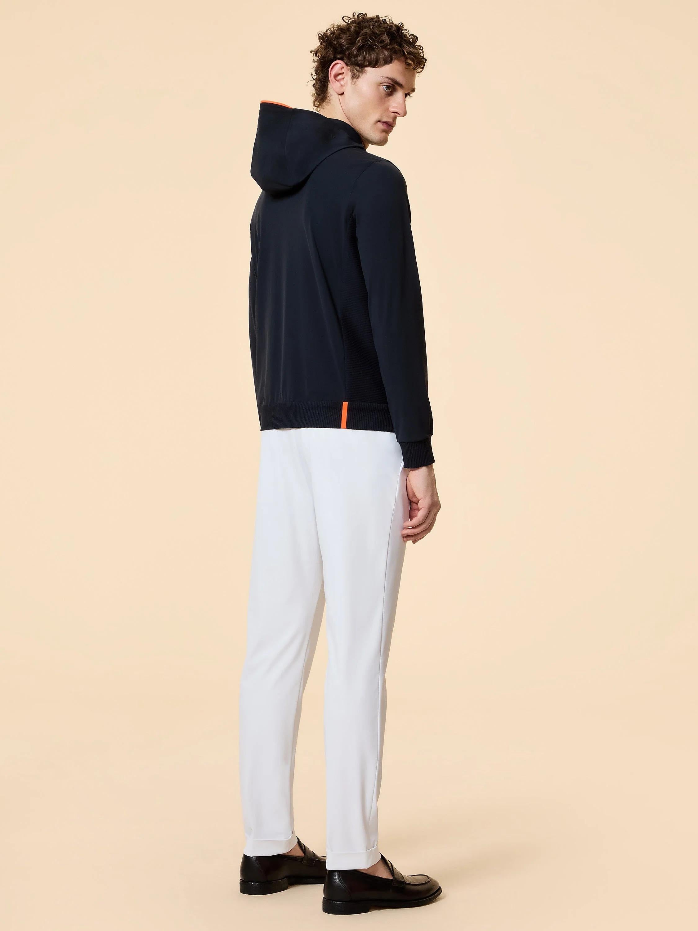 RRD Surflex Soft Touch Hood Zip Fleece Blue Black 26156 60 RRD 