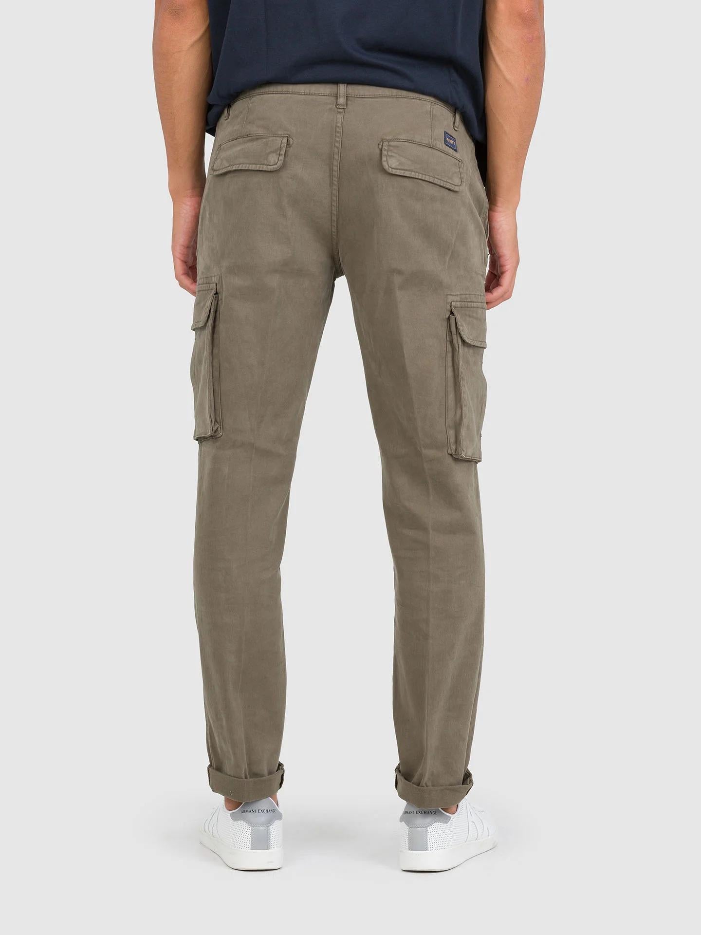 Pantalone Cargo 40weft Fango da Uomo aiko 2374 AIKO_2374 W347 40WEFT 