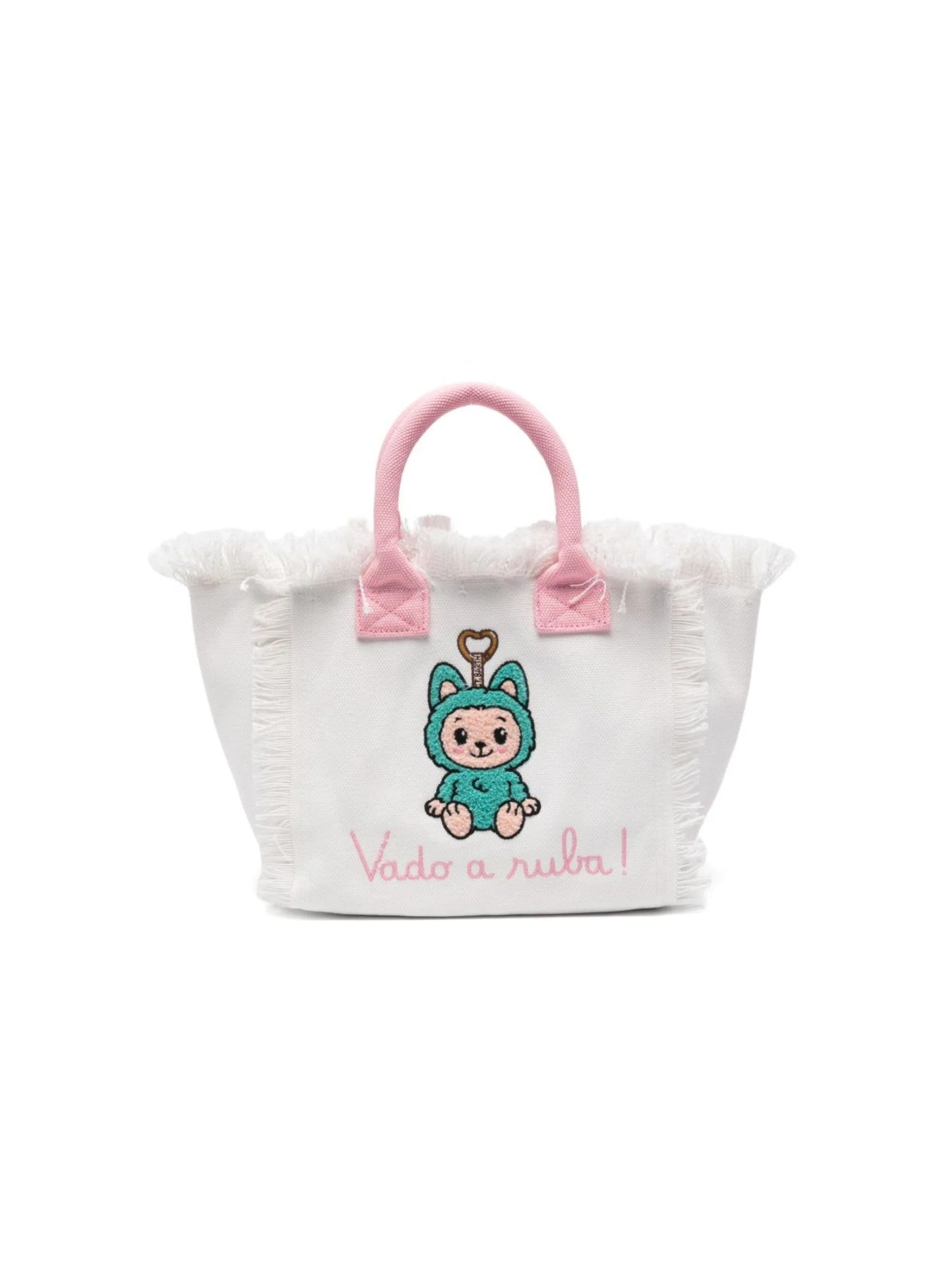 Borsa Colette MC2 Saint Barth bianca con ricamo Labubu COL0001 02634L MC2 SAINT BARTH 