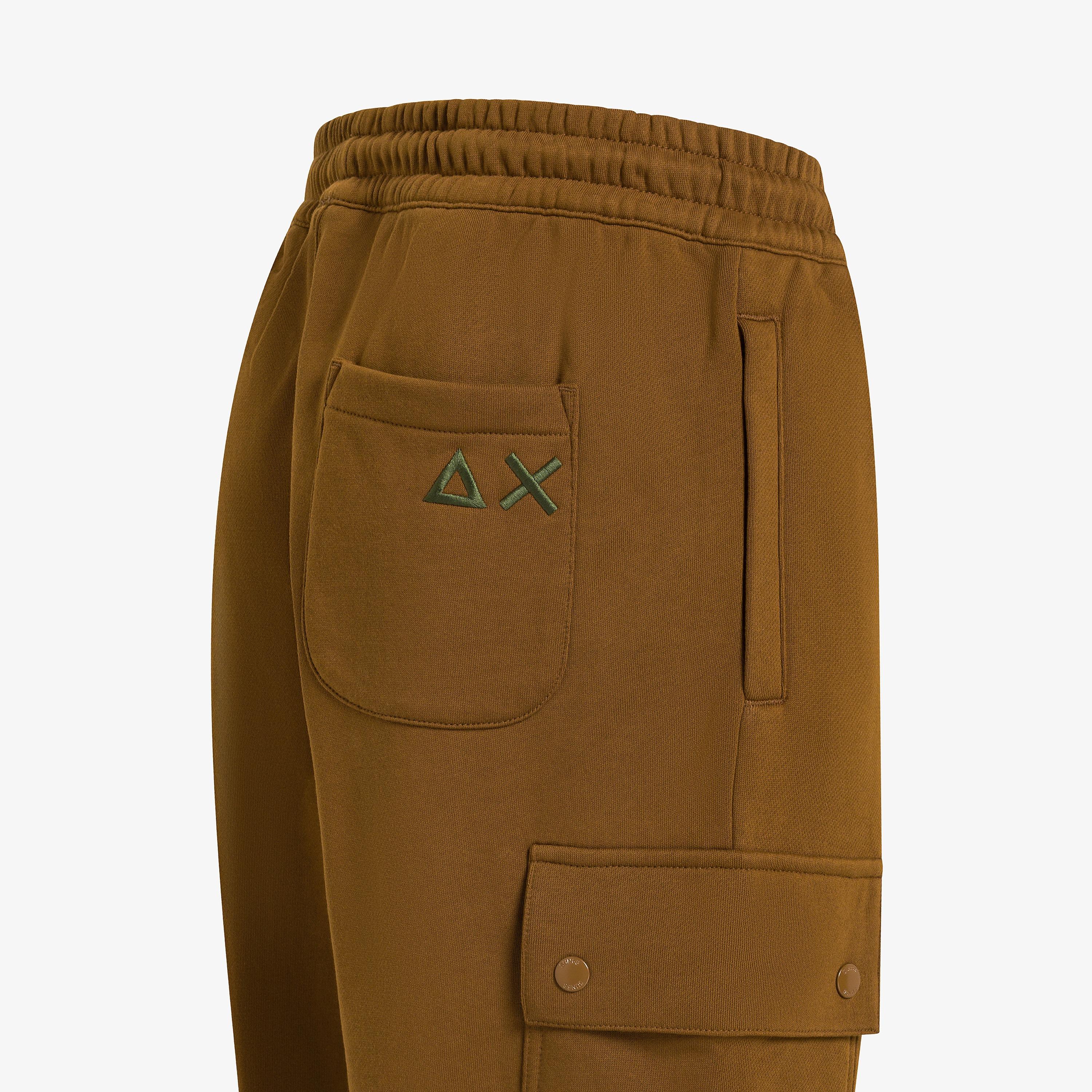 SUN68 Pantaloni cargo in felpa volpe F45141 93 SUN 68 
