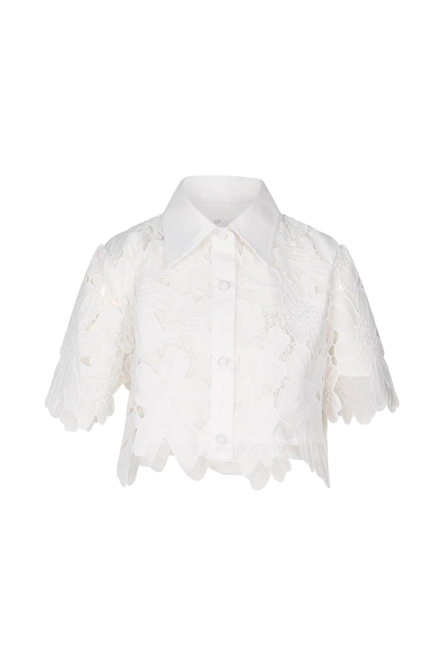 Camicia Fun & Fun bianco bambina FNCJSH02840 WHITE Fun fun couture 
