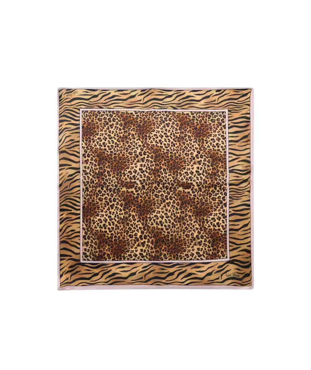 MC2 Saint Barth Foulard in Fantasia Animalier Kitana KITA001 Marrone KITA001 09441L MC2 SAINT BARTH 
