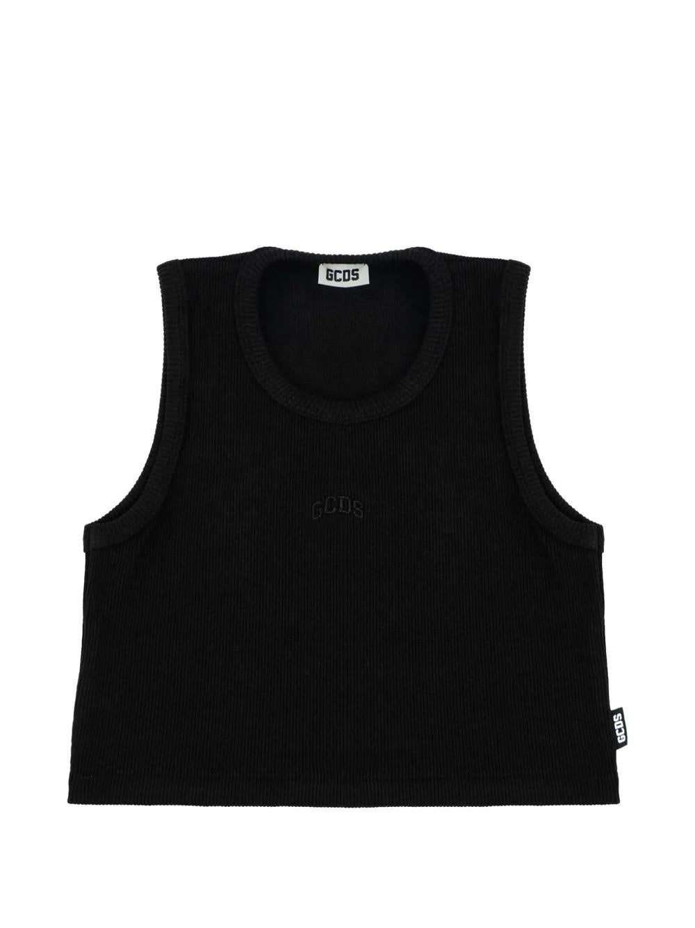 Gcds Kids<BR/>Canotta nera per bambina C1GJQG572T103* 999R GCDS 