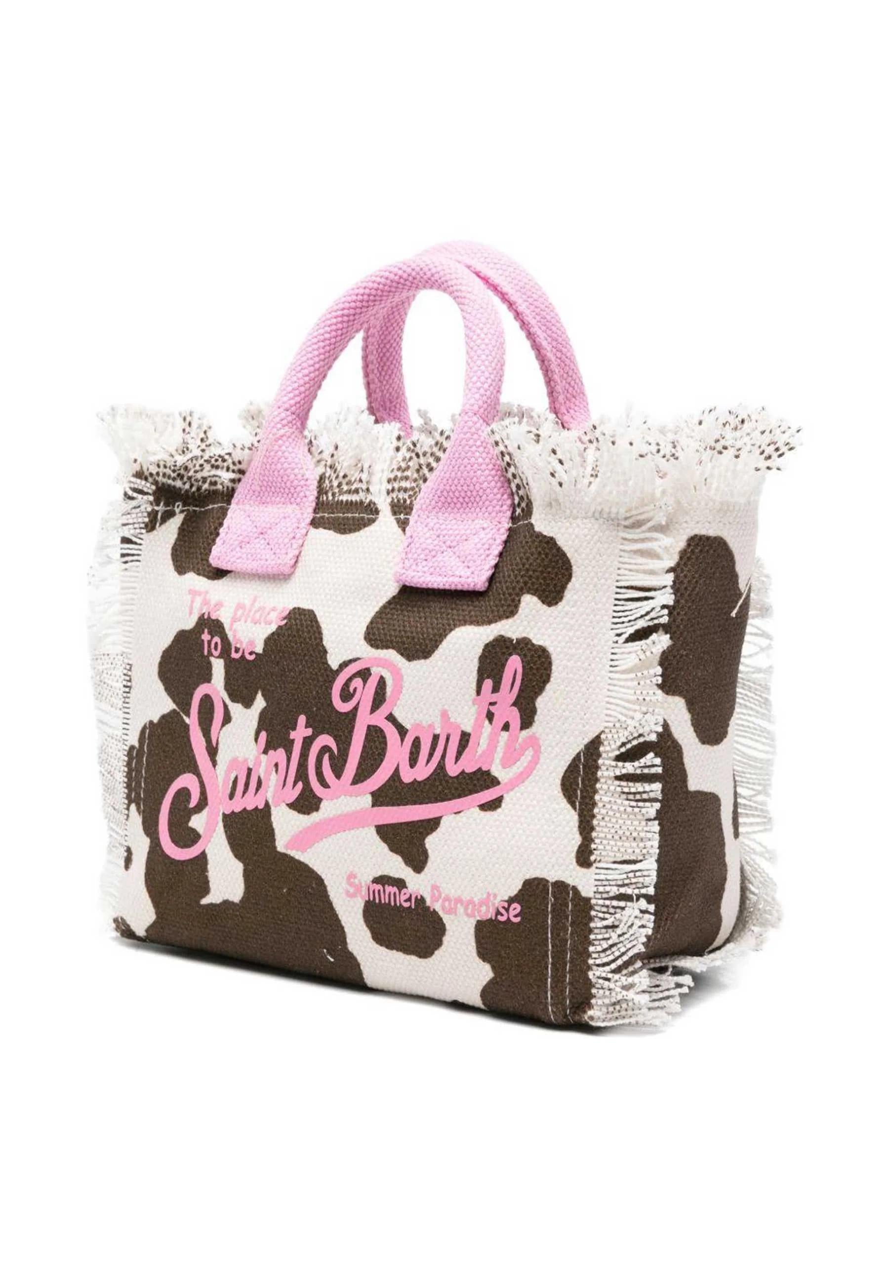 Mc2 saint barth Borsa Vanity Mini Effetto Muccato Logo Rosa VAMI001 00327L MC2 SAINT BARTH 