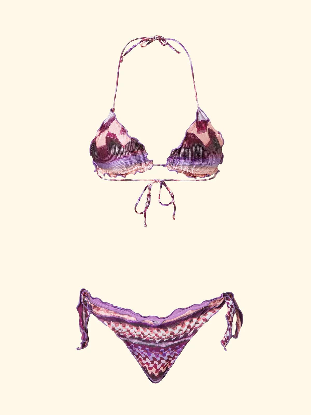 Bikini Donna Fxxk triangolo-slip regolabile Fantasia SW2506X56 FK26-SW2506X56 X56 F**K 
