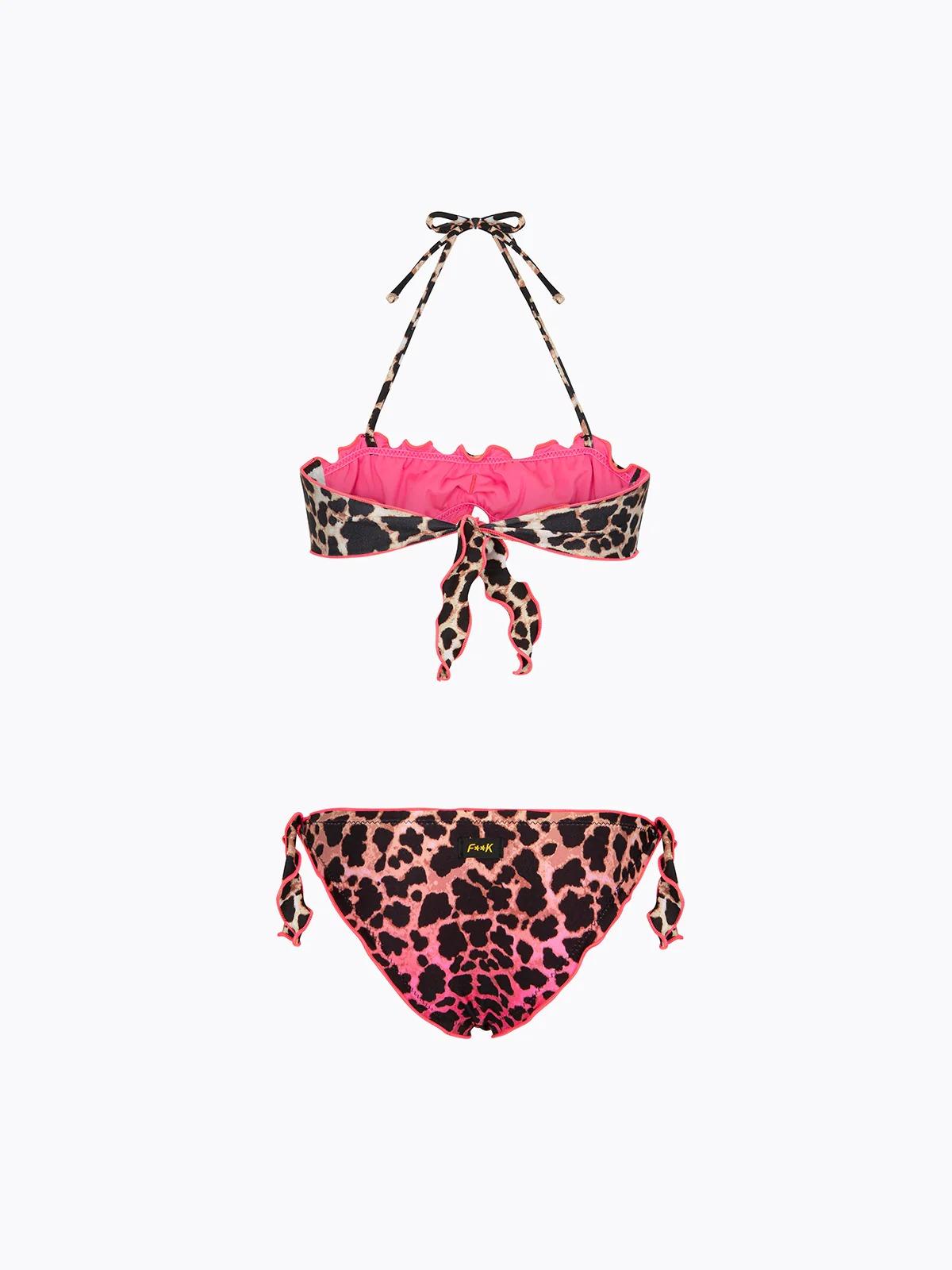 Bikini Bambina F**K Fascia con Slip Regolabile Fantasia SG0121-X08 FJ26-SG0121 X08 F**K 