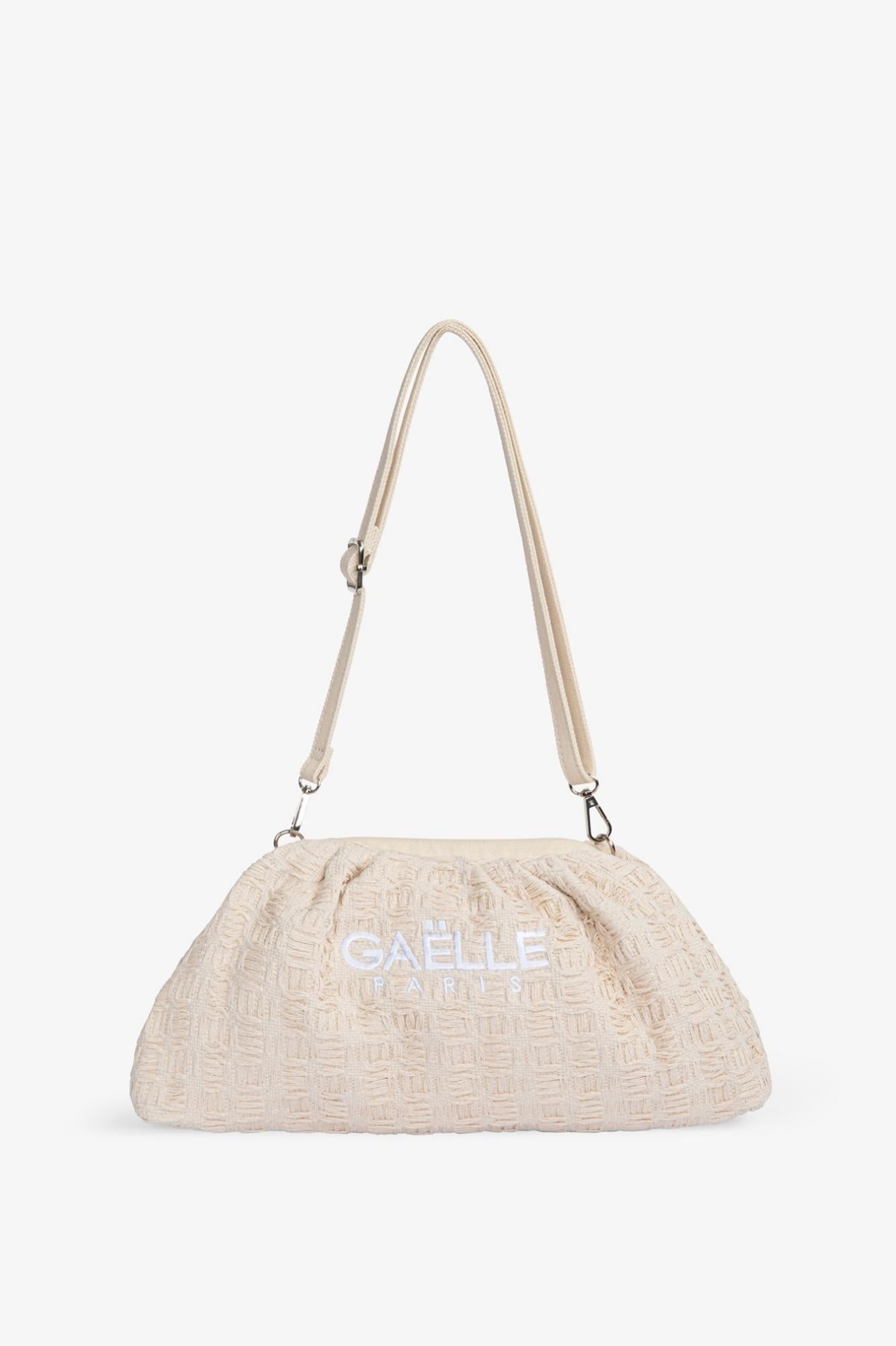 Maxi Pochette Ricamo Logo  Beige - Gaëlle Paris GAACW03181-BFL0001 BE00 GAELLE 