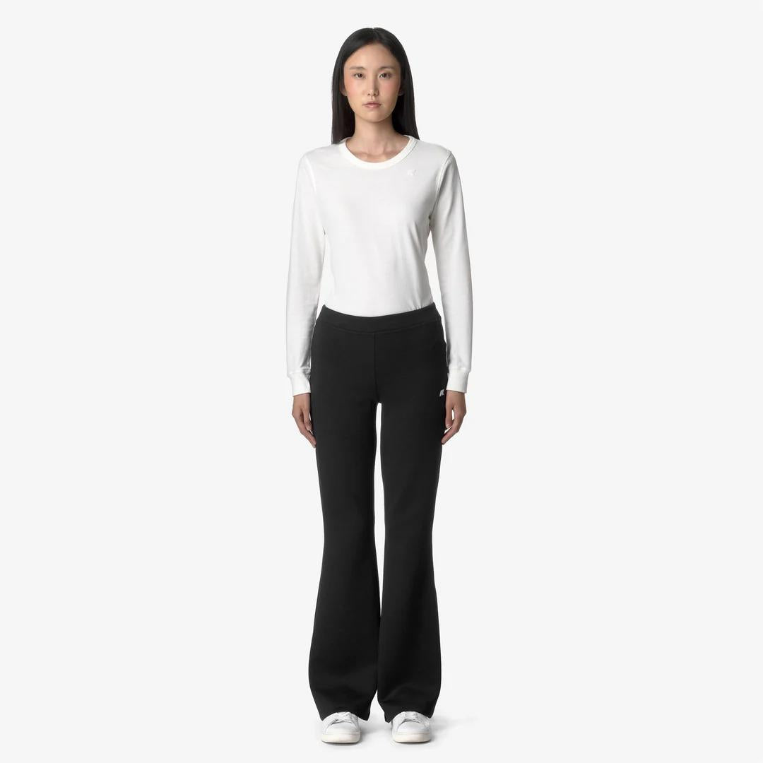 Pantalone K-Way Jenny Light Spacer Black Pure K2123NW USY K-WAY 
