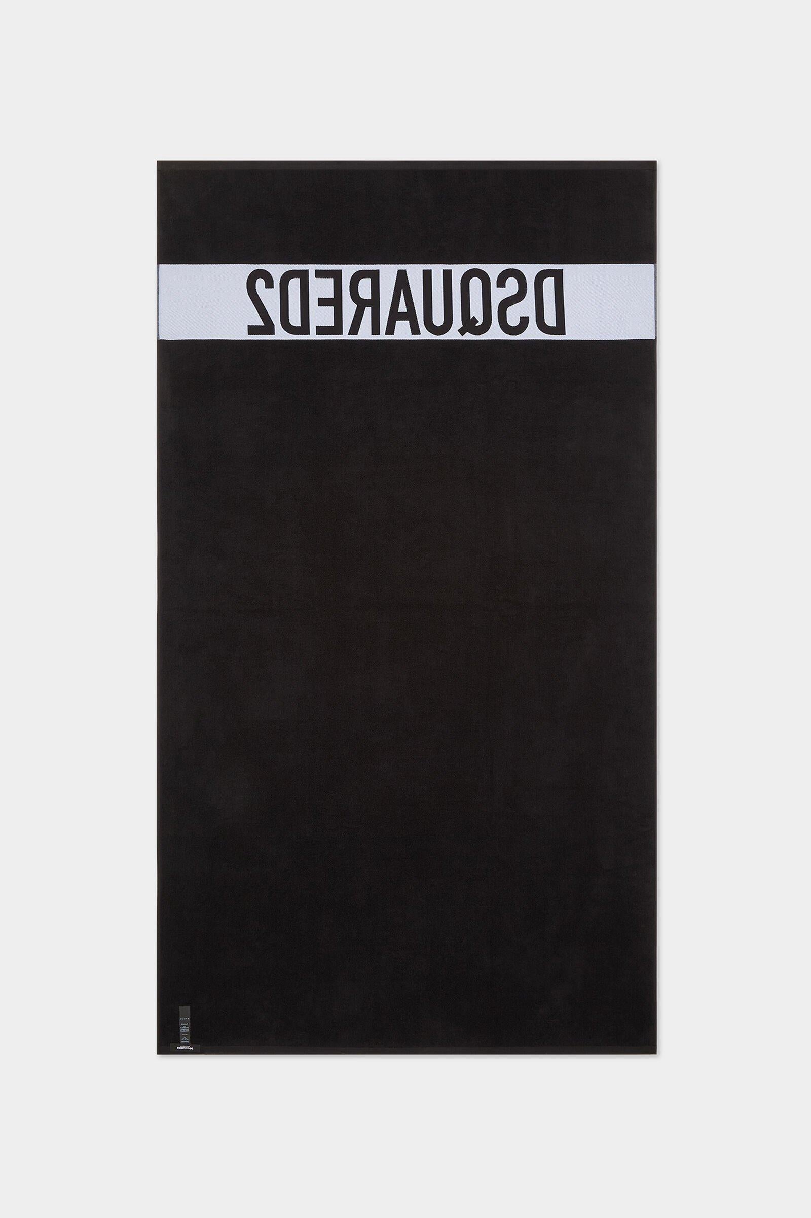 Dsquared2 black beach towel