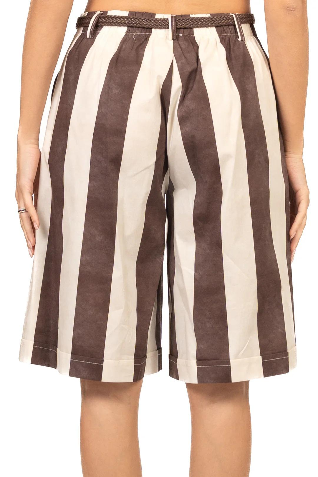 Vicolo - Completo top e bermuda rigati Art. TAB2508 TAB2508 MORO/BURRO VICOLO 