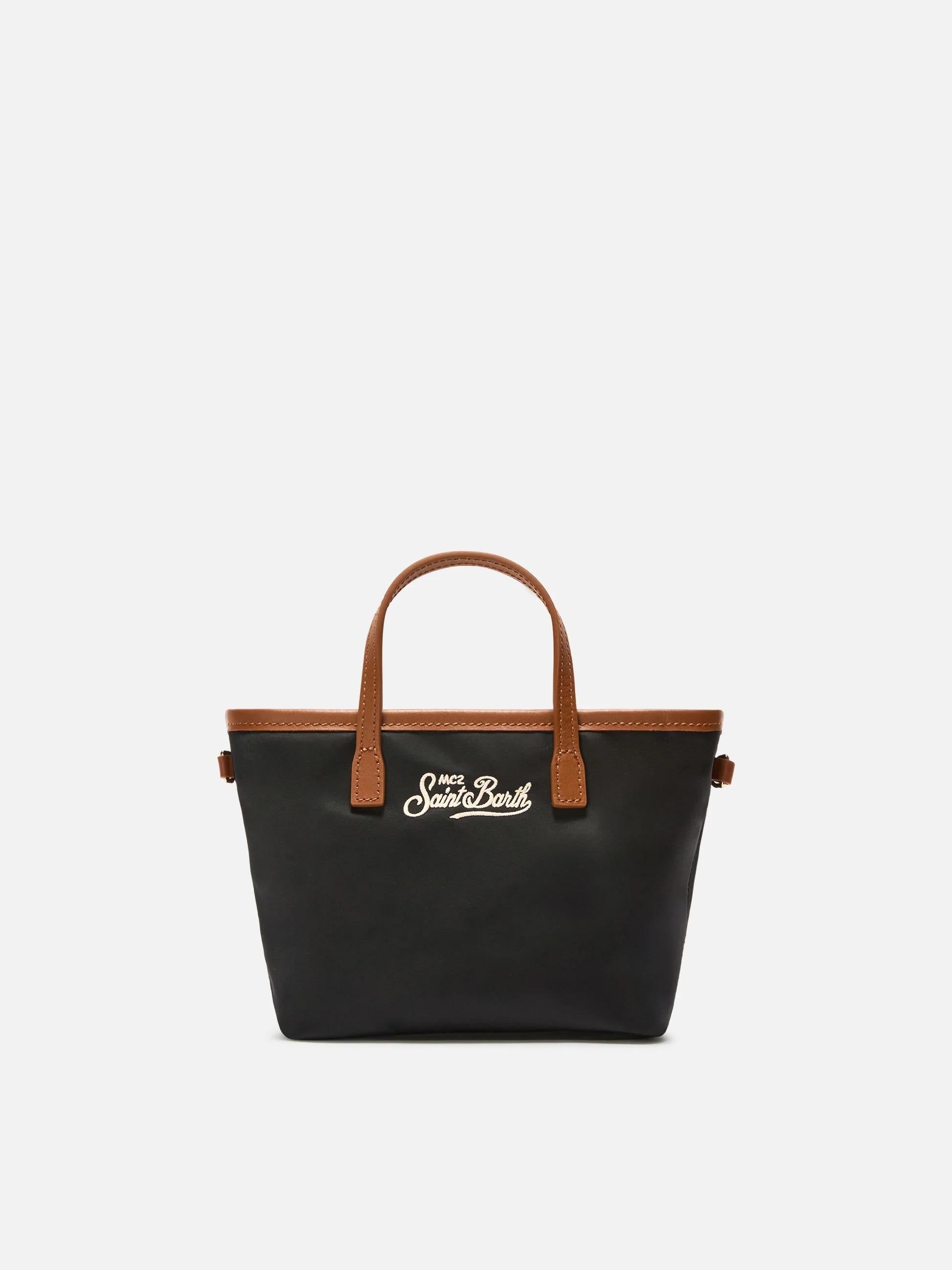 Borsa City mini in nylon nera CB0005 00288L MC2 SAINT BARTH 